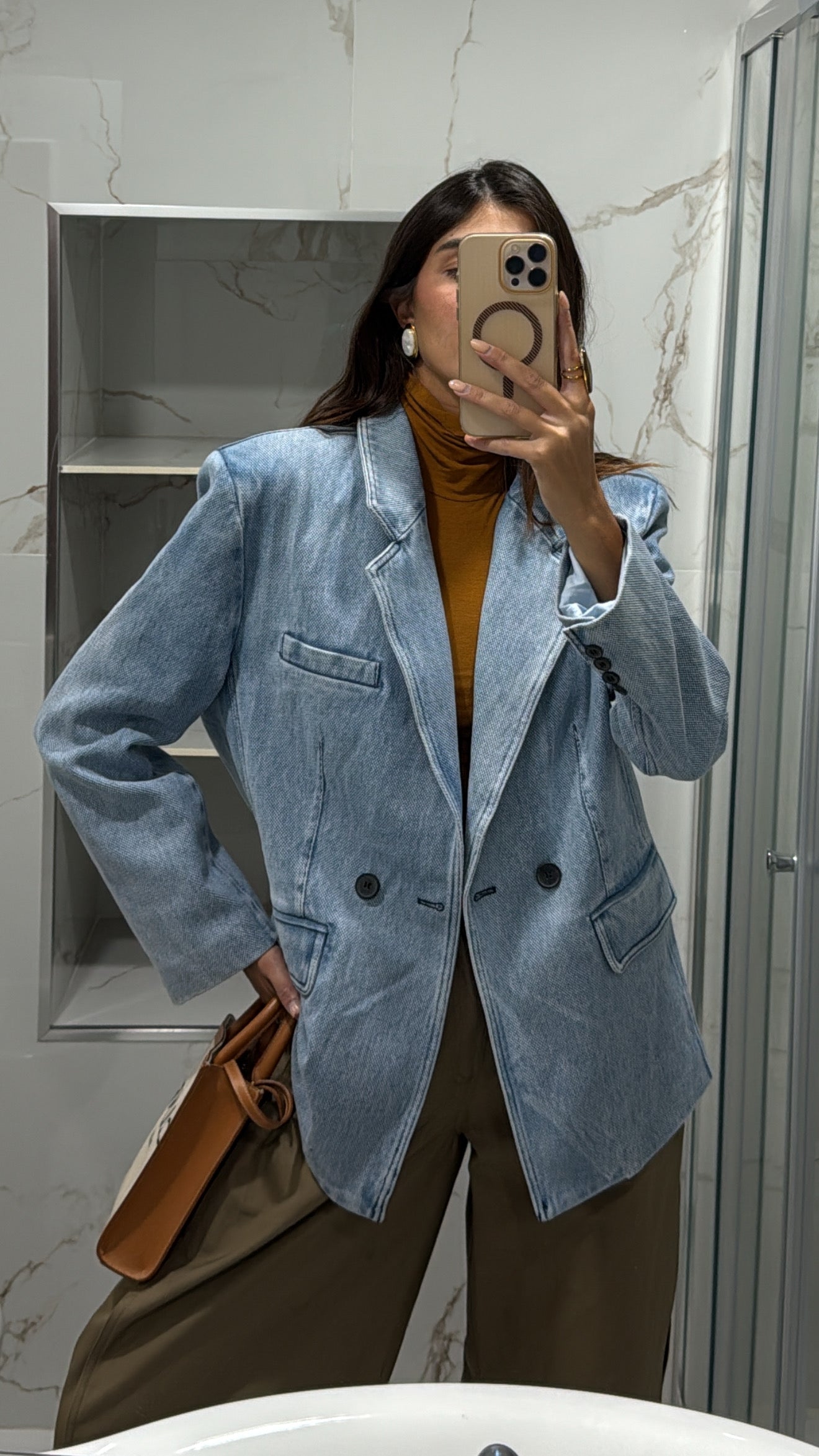 Blazer in jeans by lumina