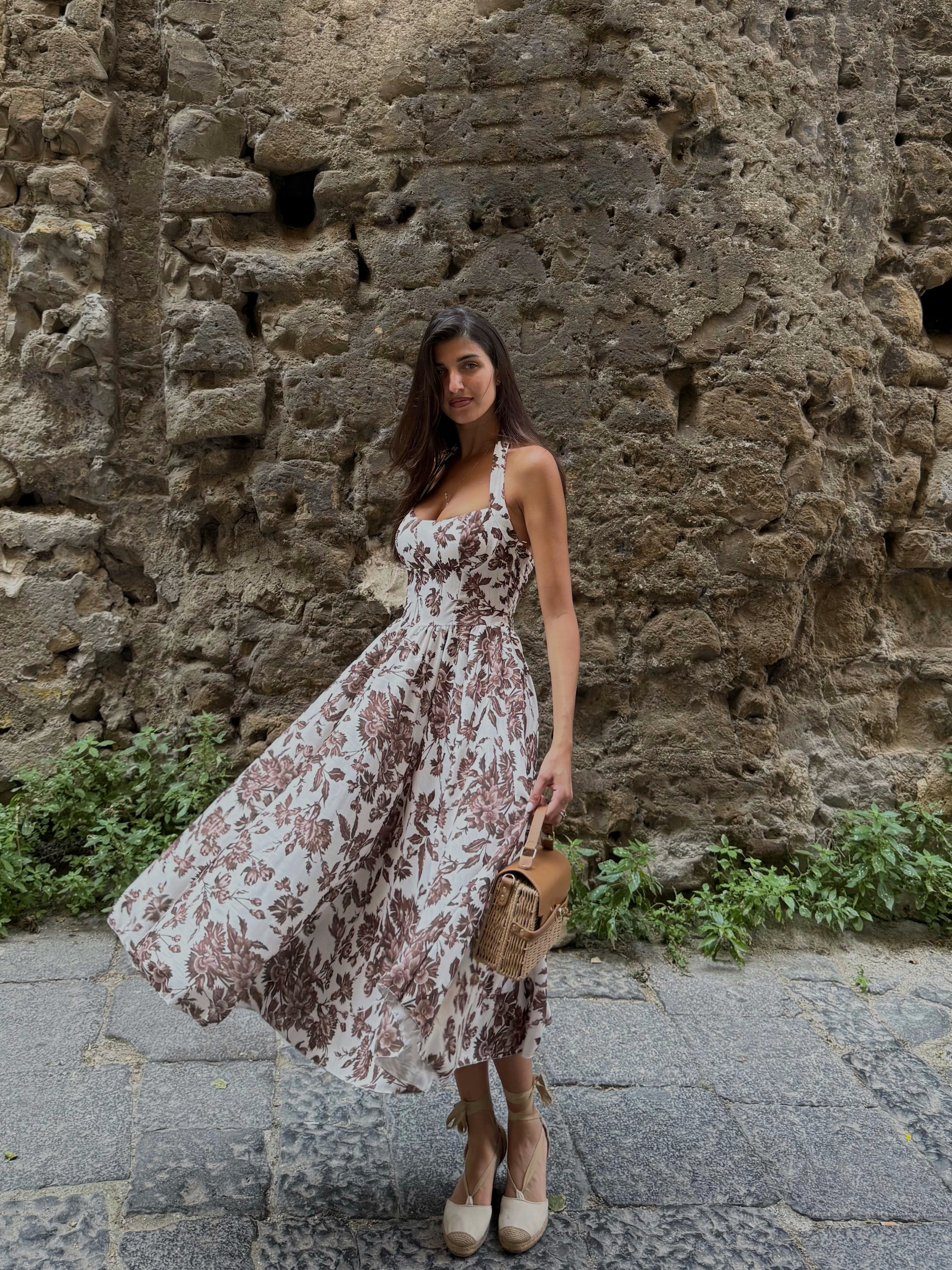 Dress Taormina marrone - LadyB Shop Online