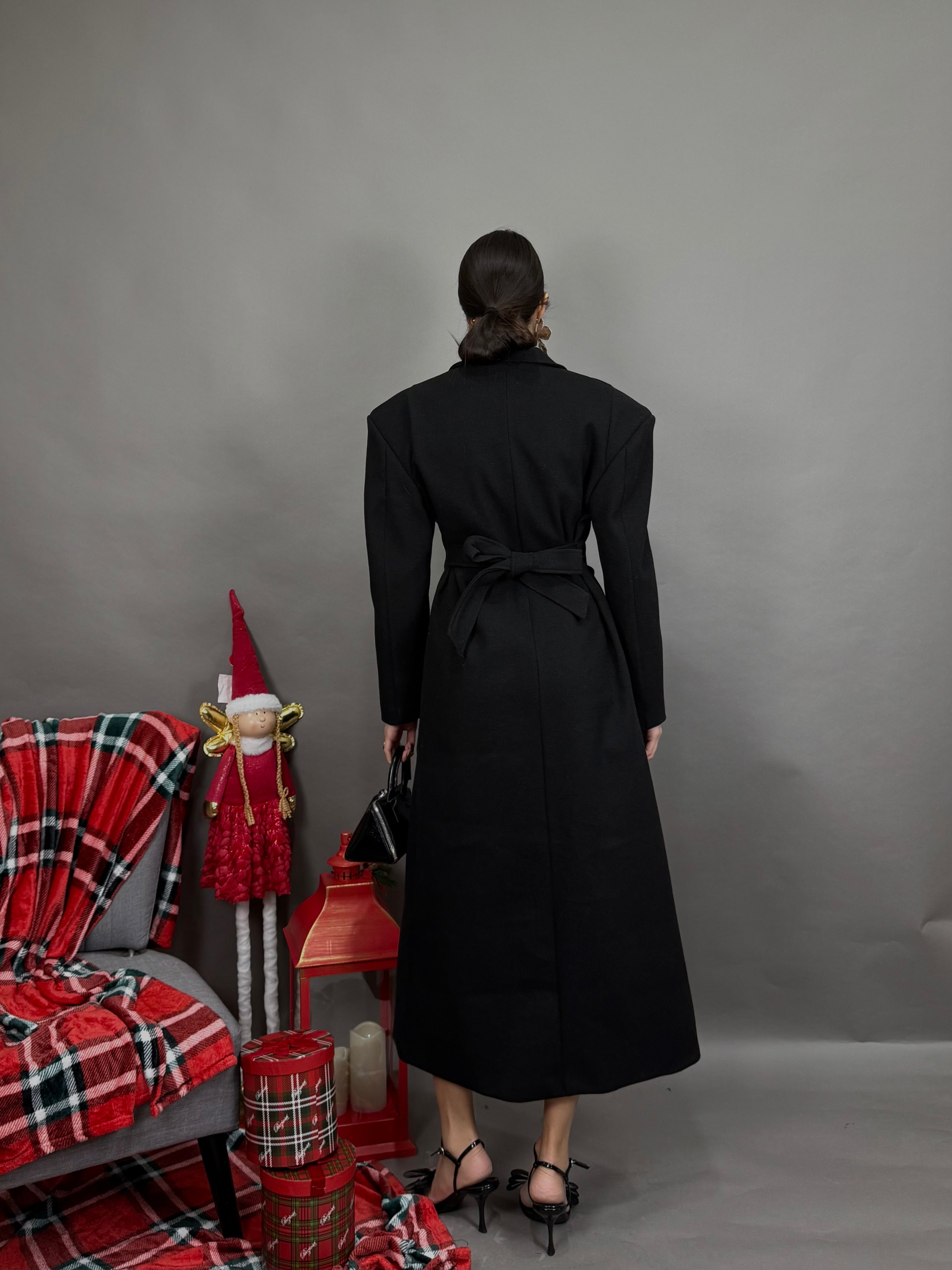 Cappotto sfiancato nero