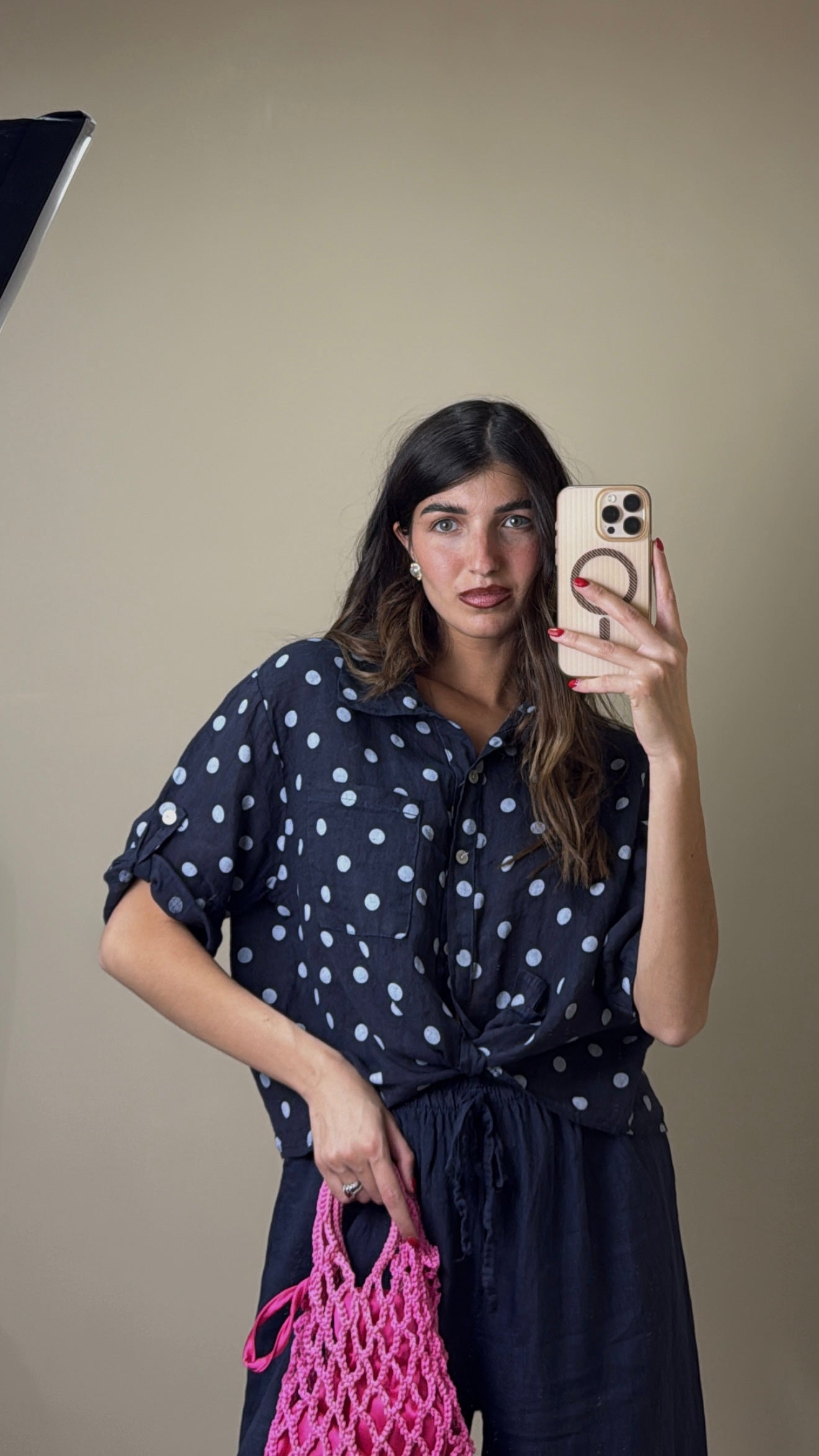 Camicia lino blu - LadyB Shop Online