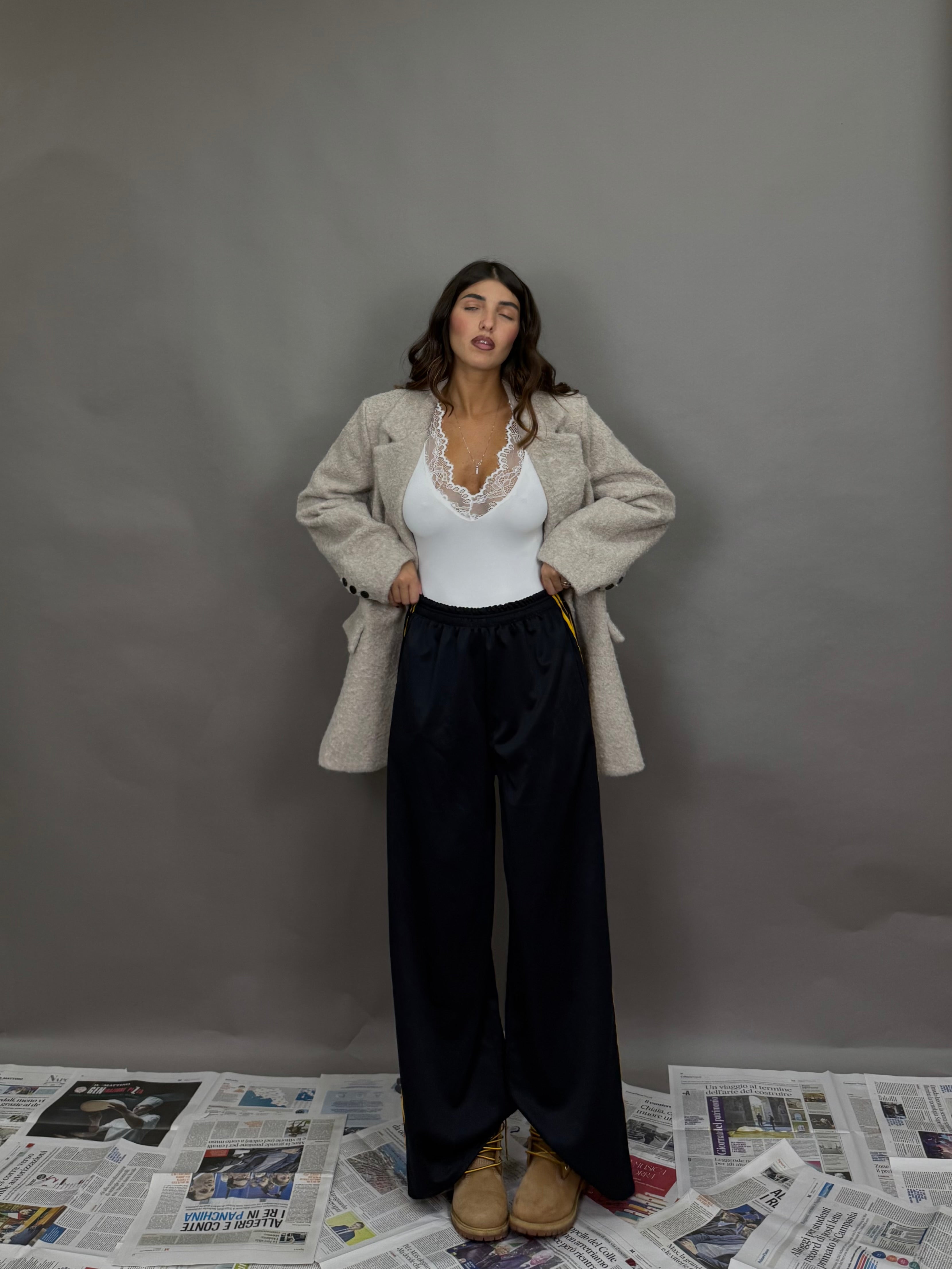 Pantalone tuta blu