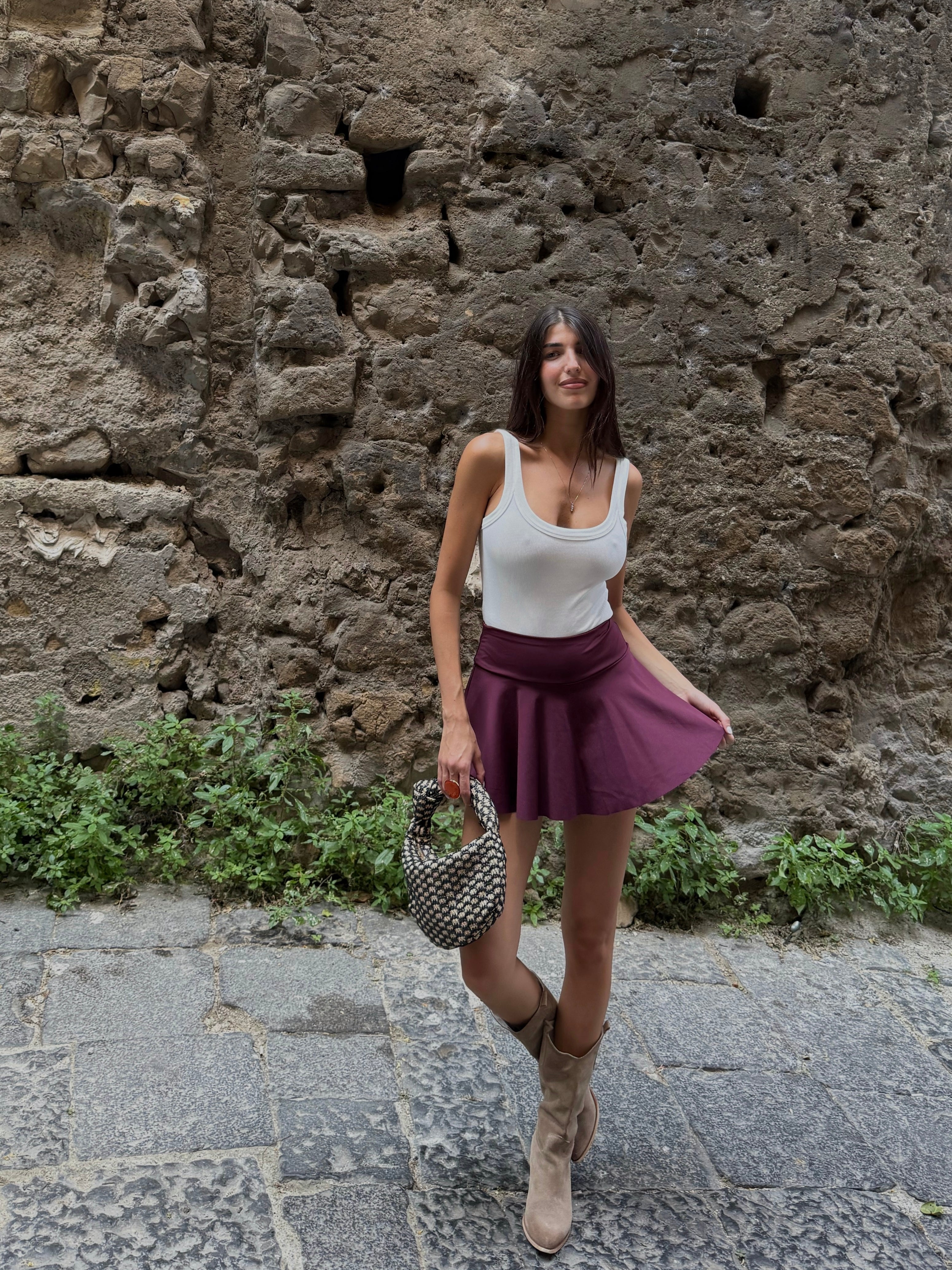 Gonna tennis bordeaux - LadyB Shop Online