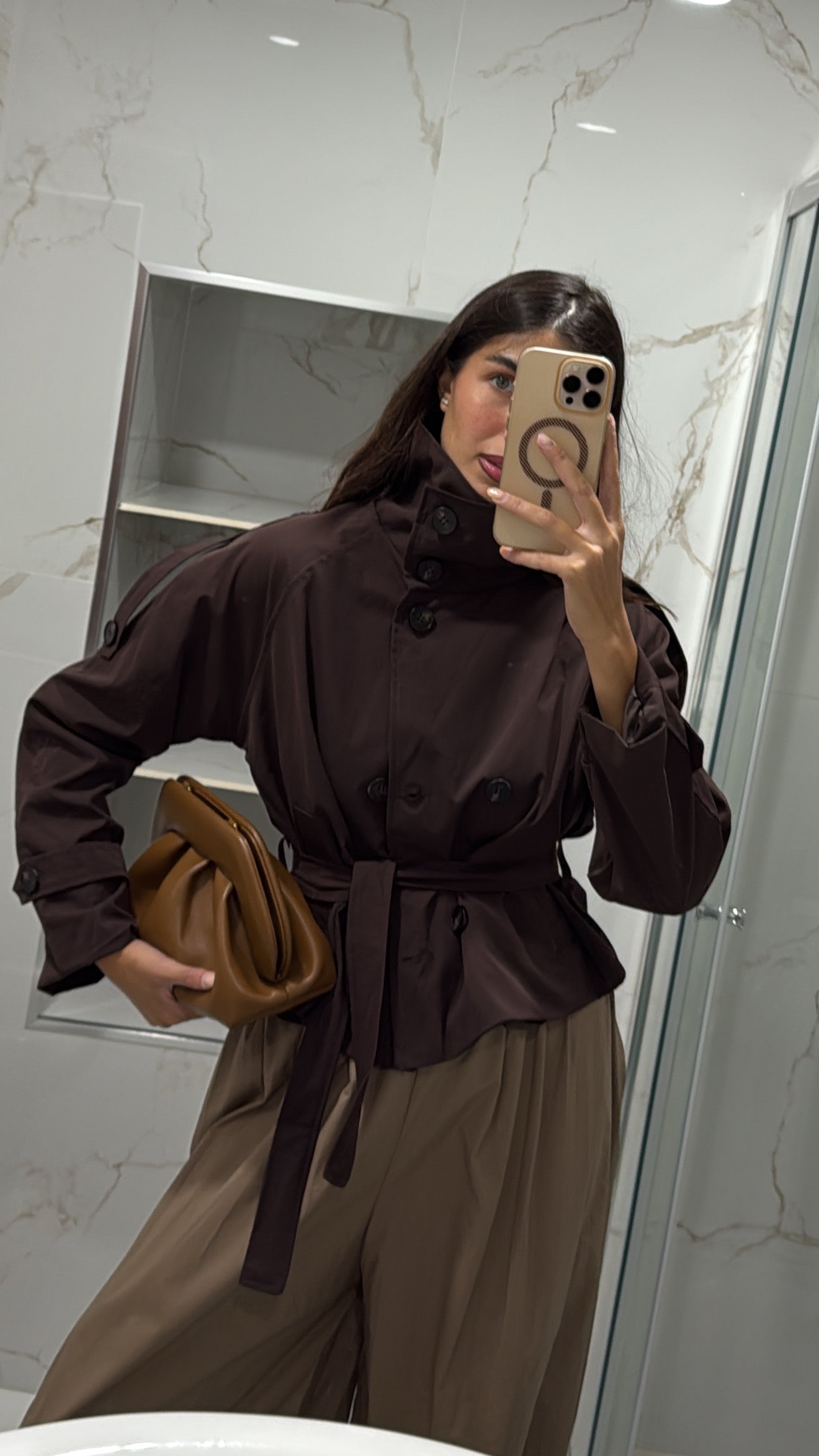 Trench London marrone