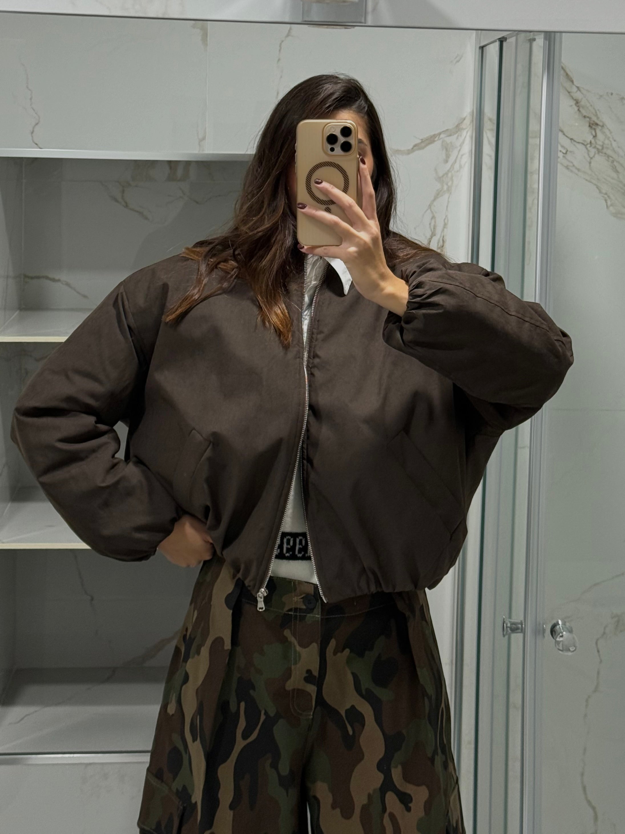 Bomber by lumina marrone