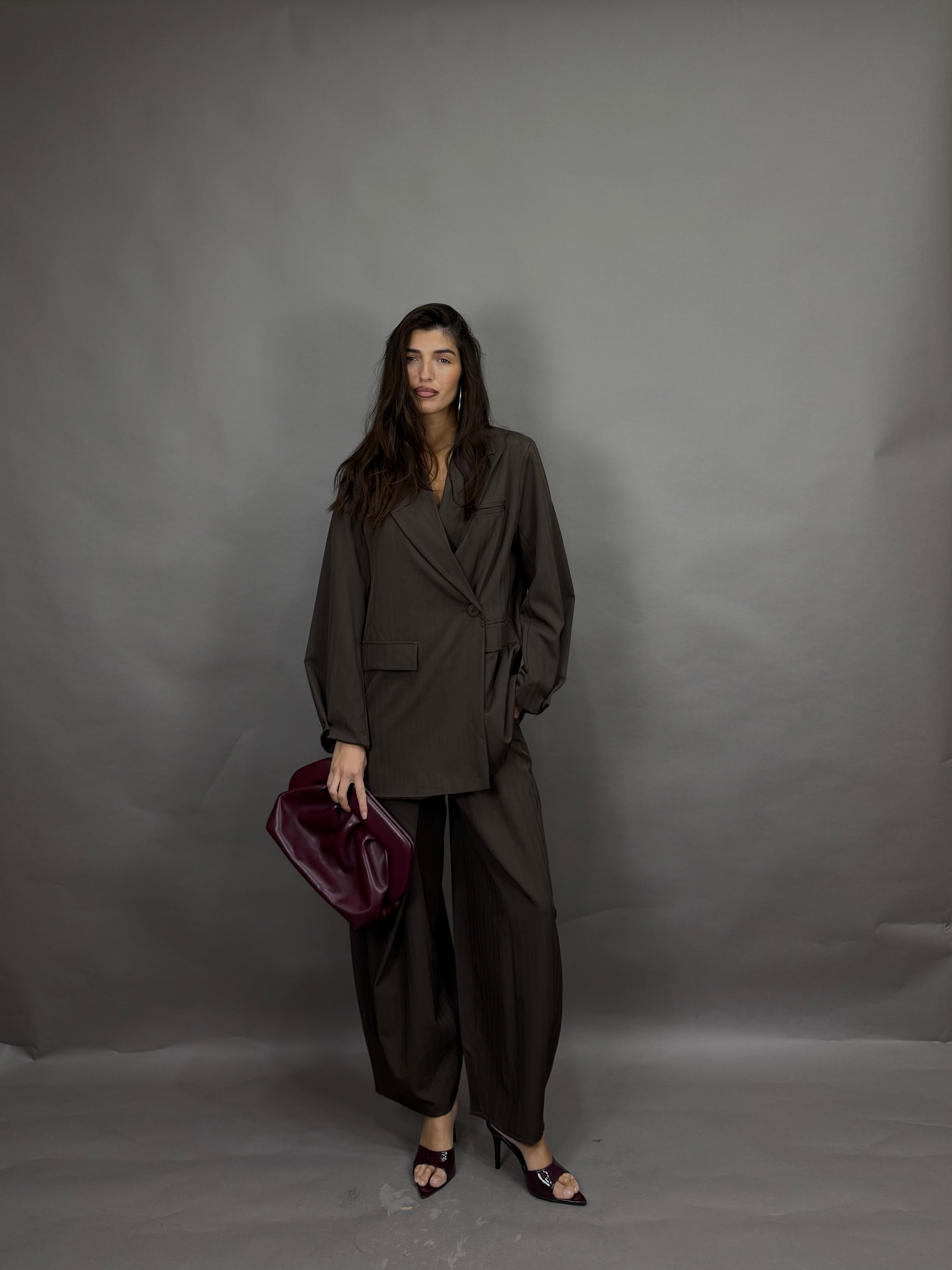 Tailleur Judi marrone