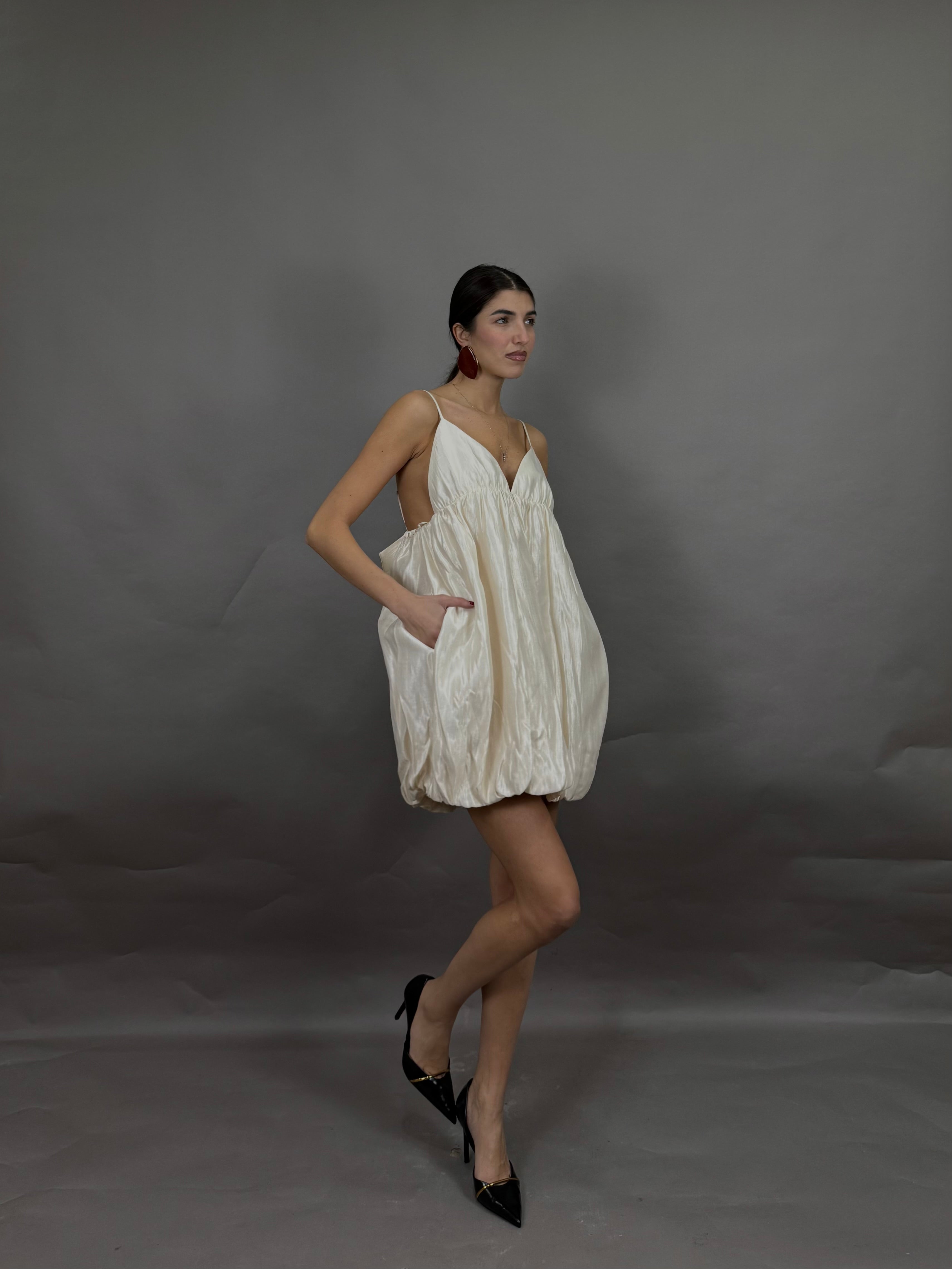 Dress fiocco lumina panna