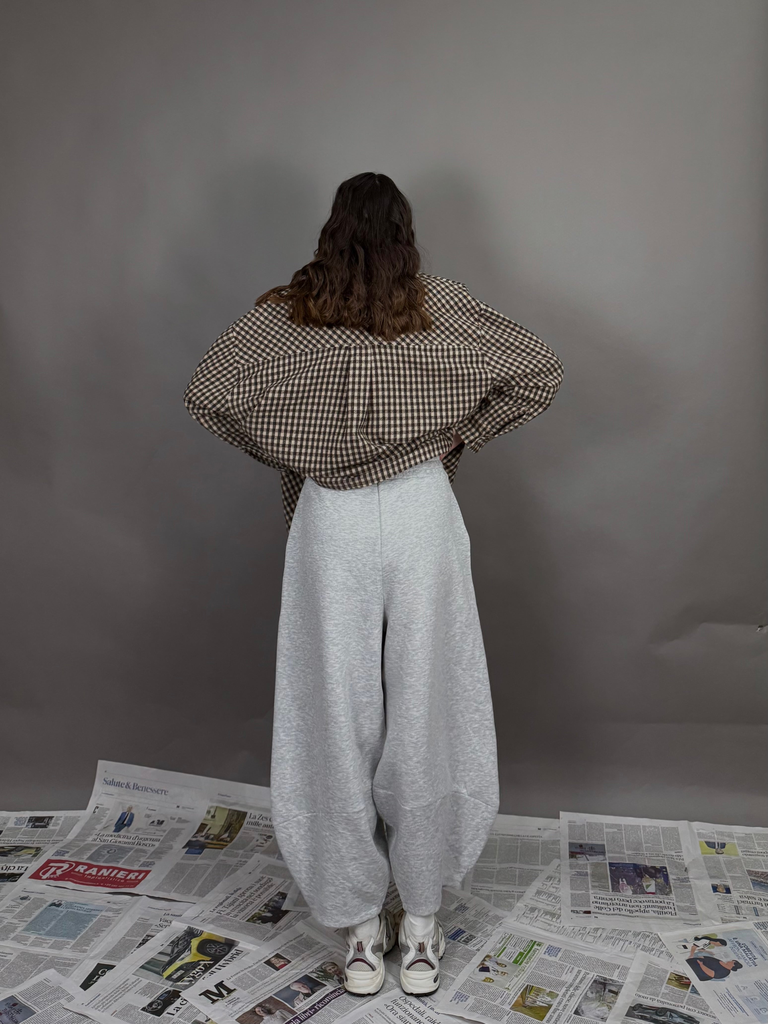 Pantalone tuta ballon grigio