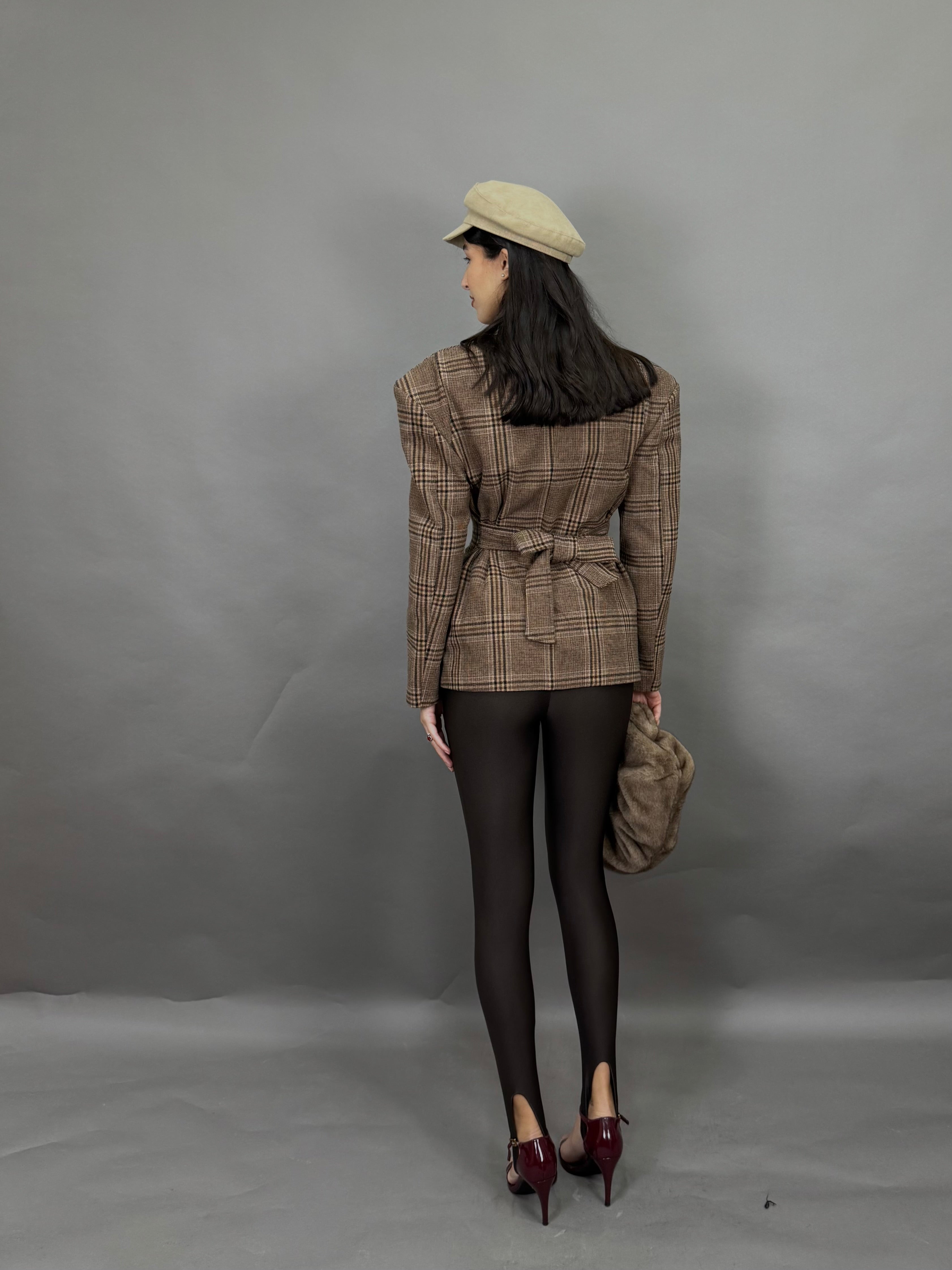 Blazer avvitato just marrone