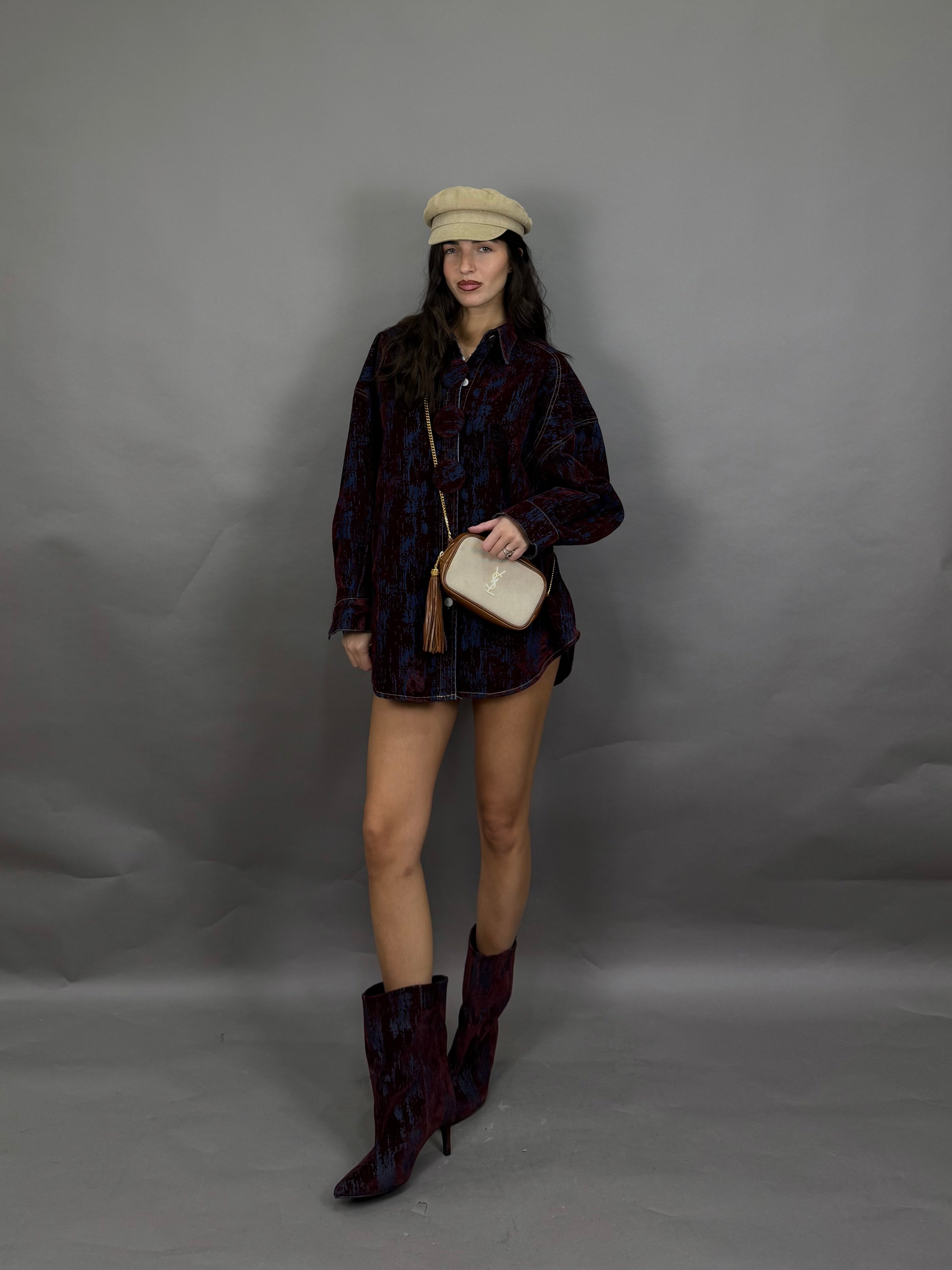 Camicia Nadia bordeaux