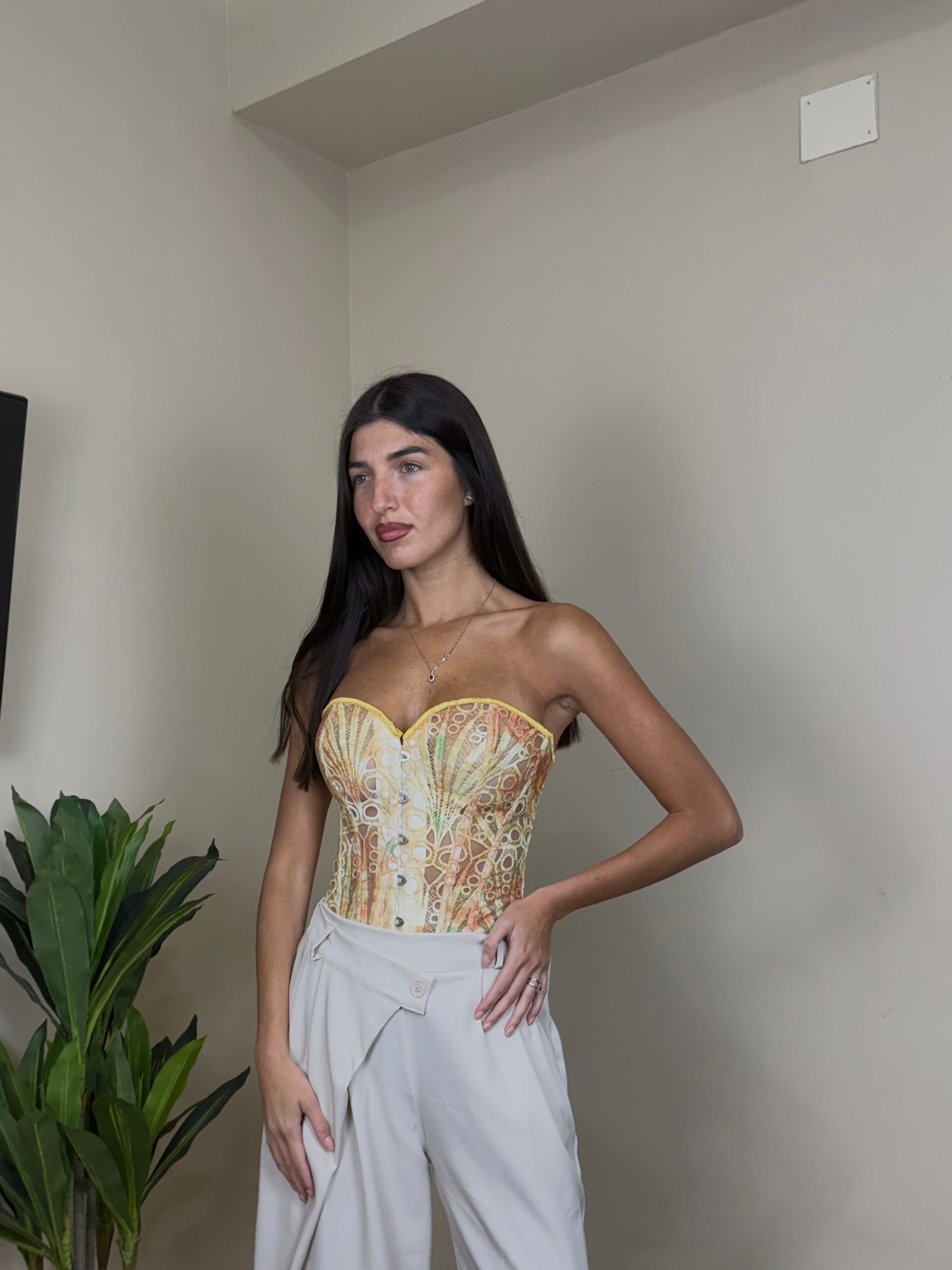 Corpetto Nadia giallo