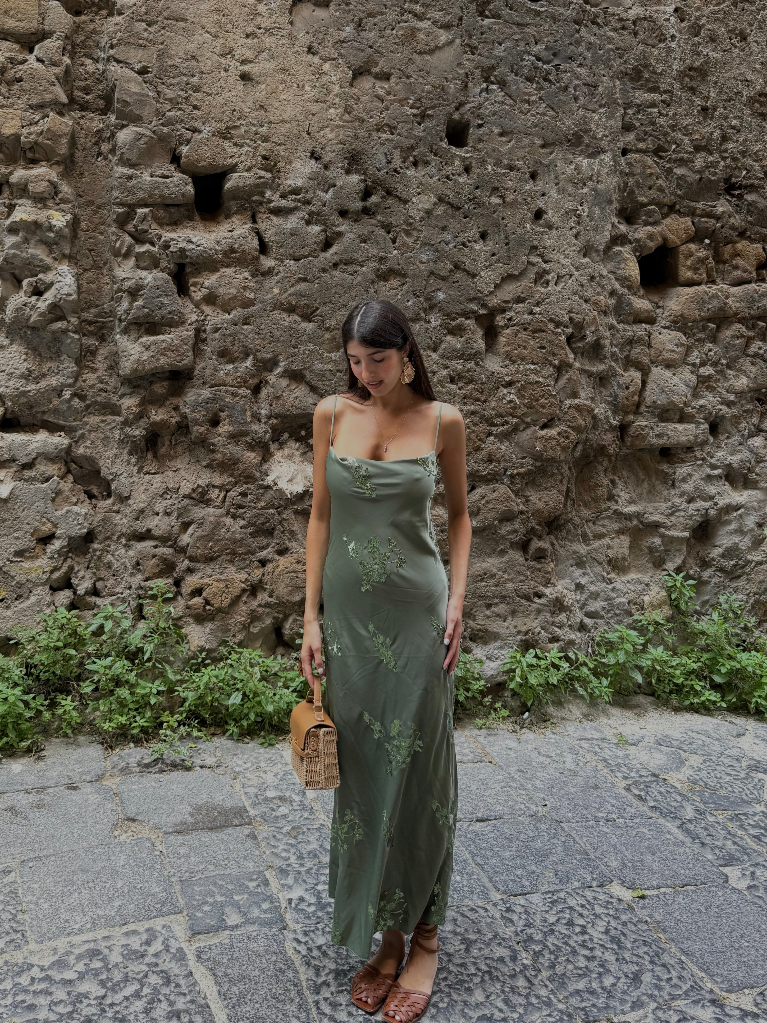 Dress Lavinia verde - LadyB Shop Online