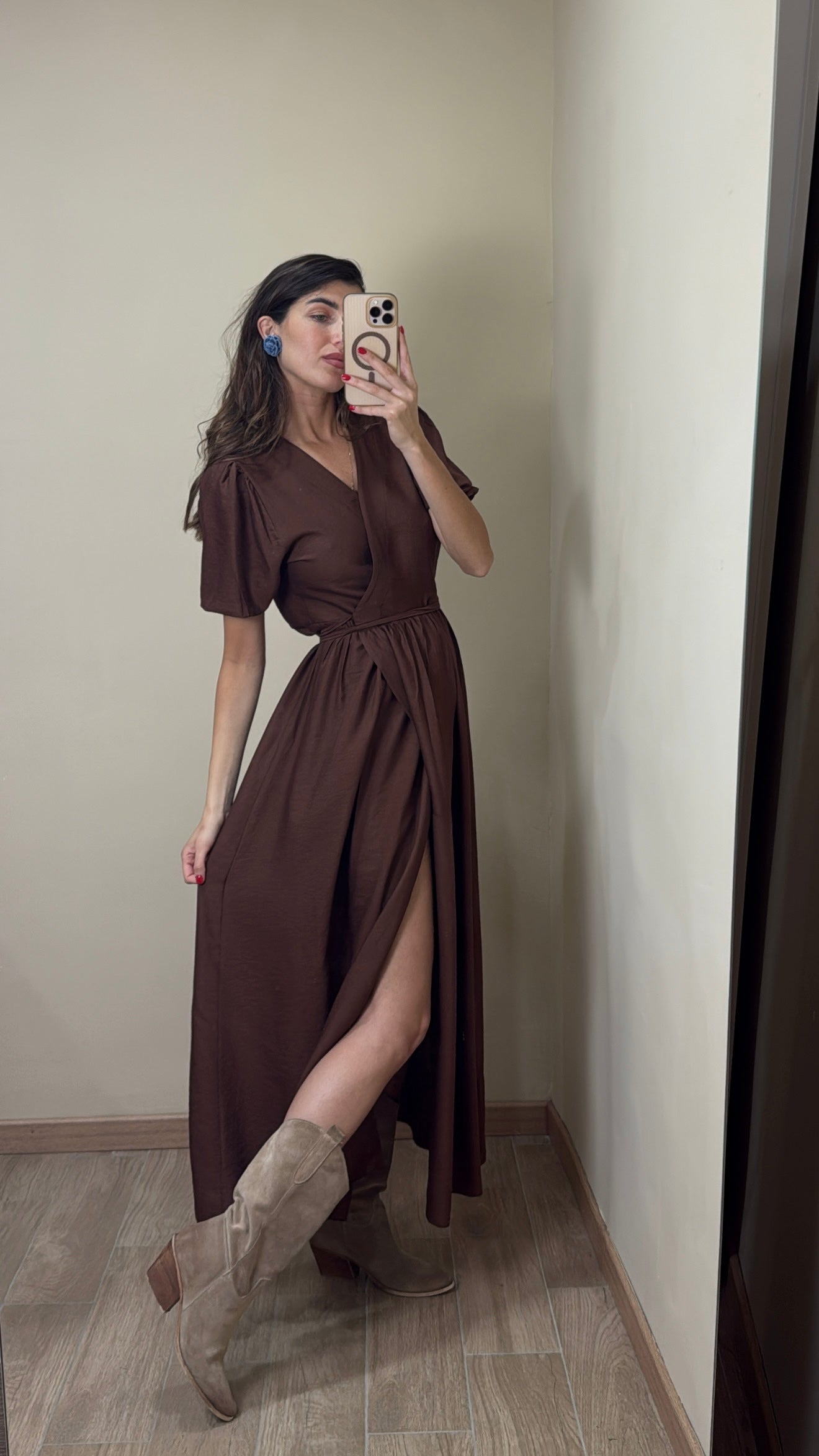 Dress Lucy marrone - LadyB Shop Online