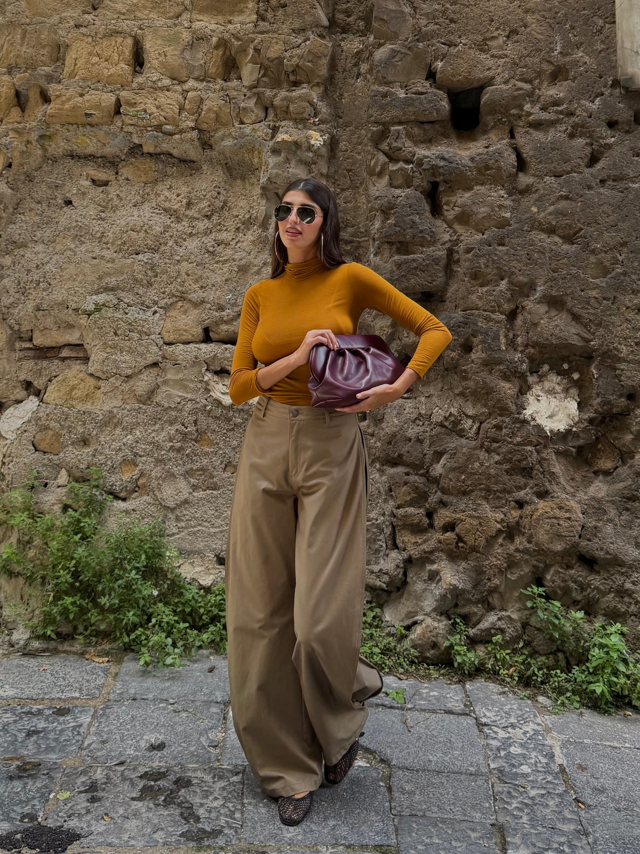 Pantalone cammello lumina
