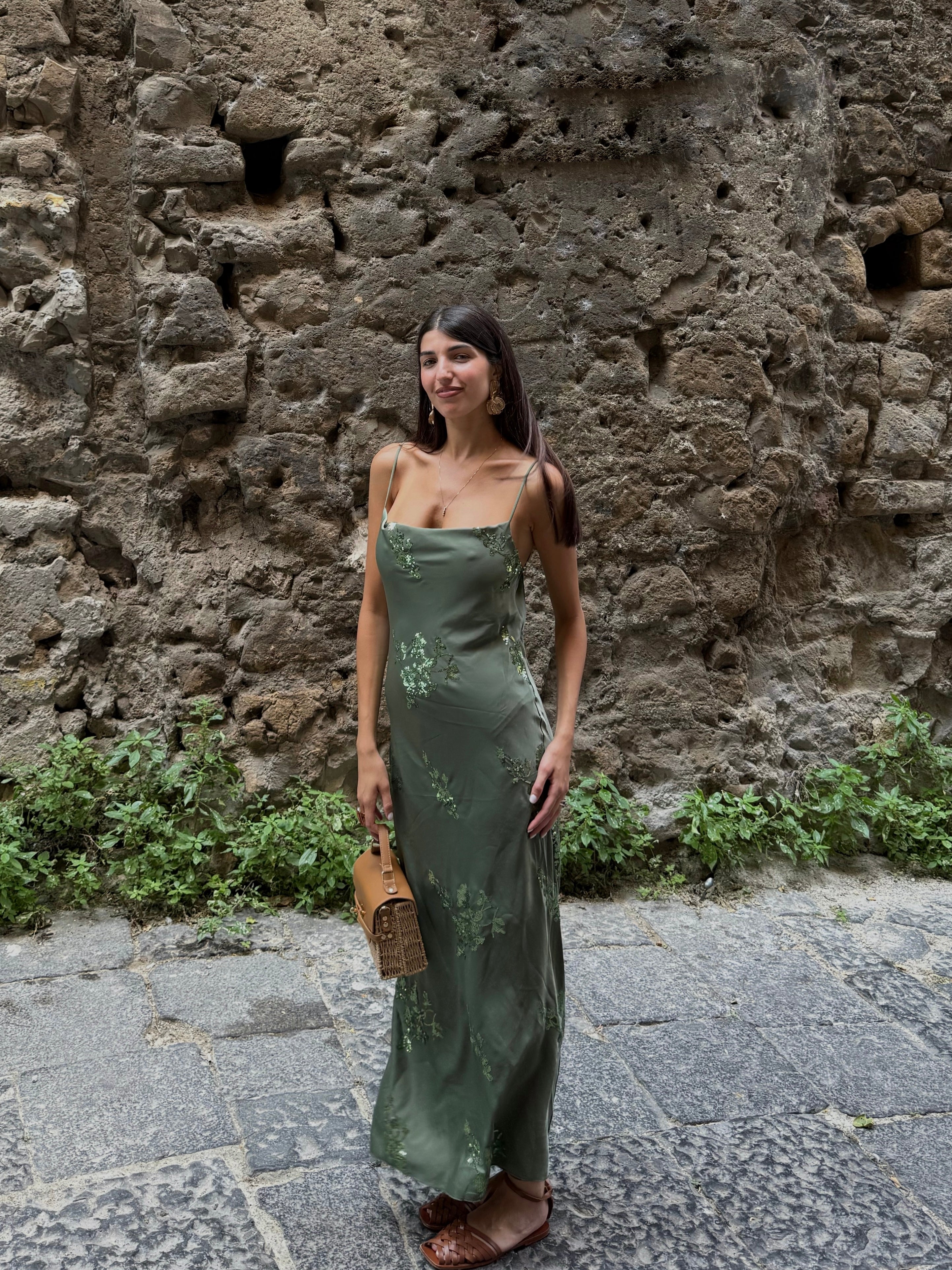 Dress Lavinia verde - LadyB Shop Online