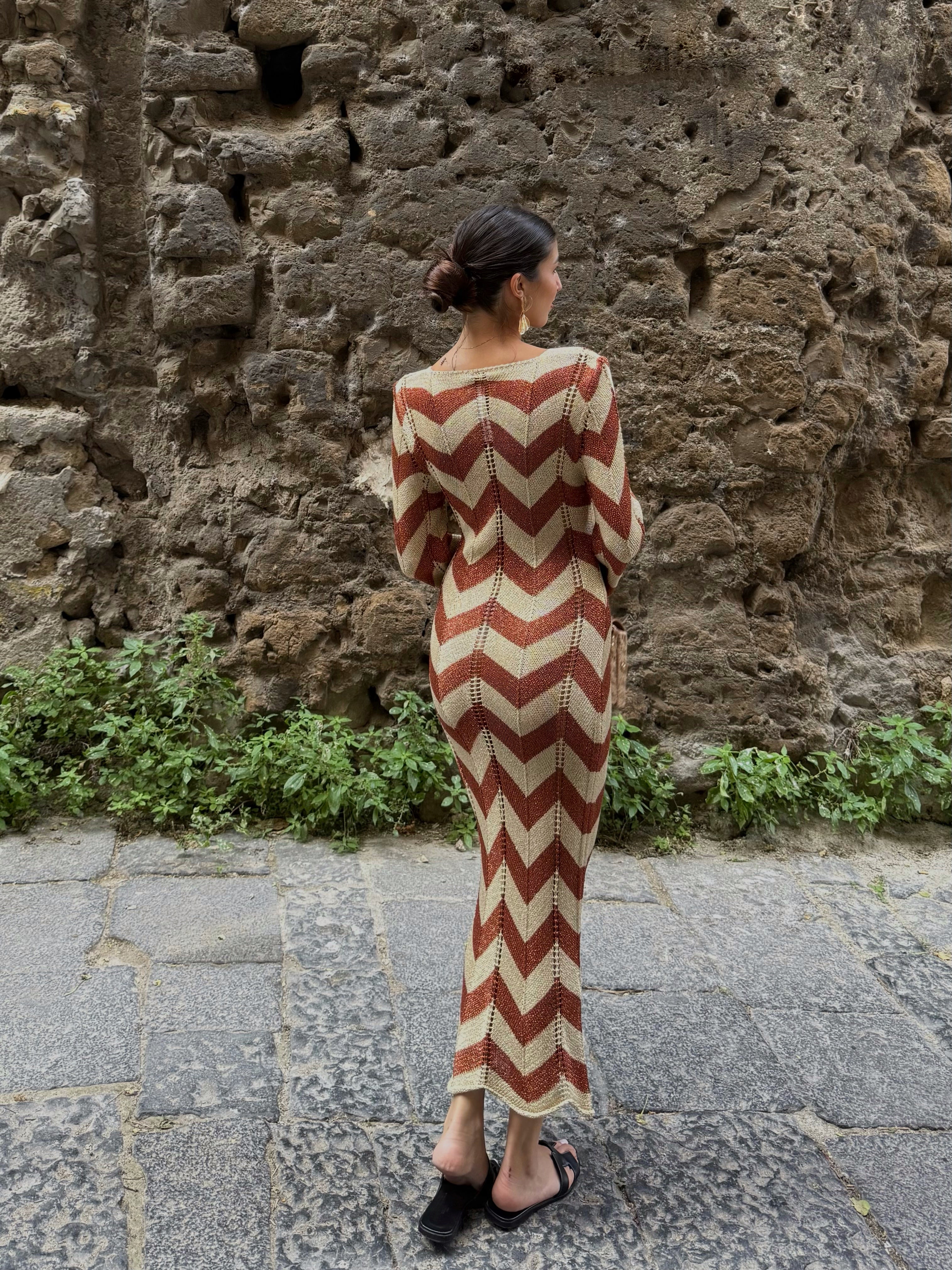 Dress Creta bronzo - LadyB Shop Online