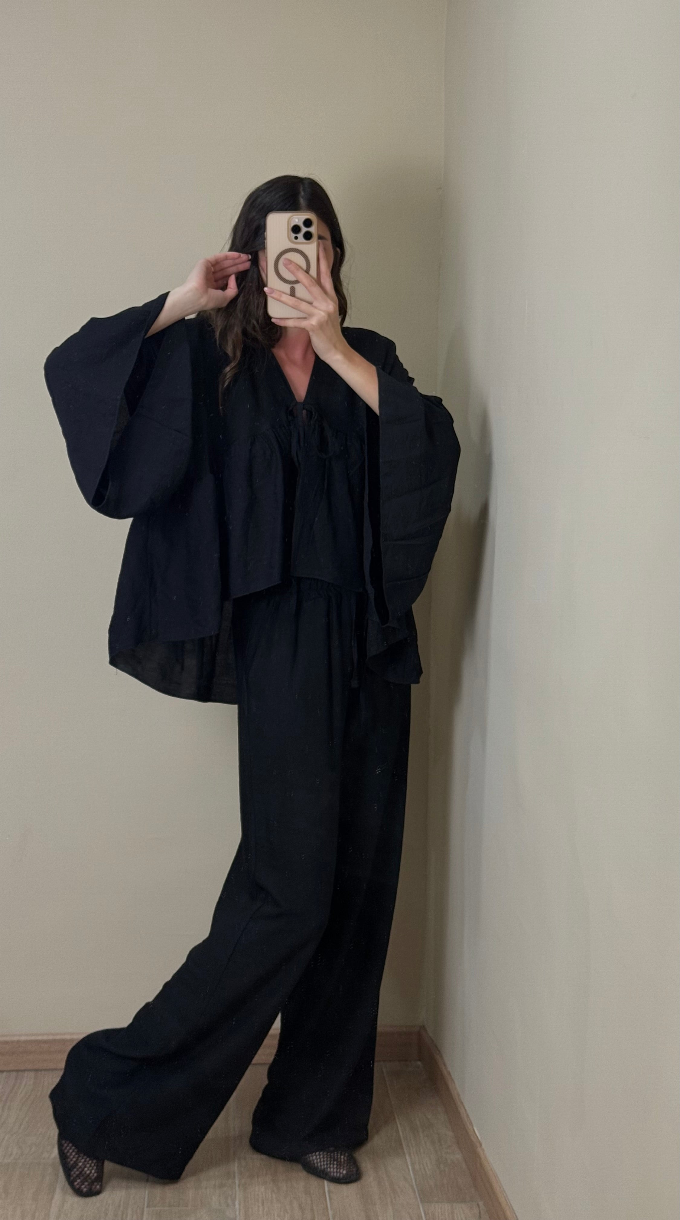 Coordinato Formentera nero - LadyB Shop Online