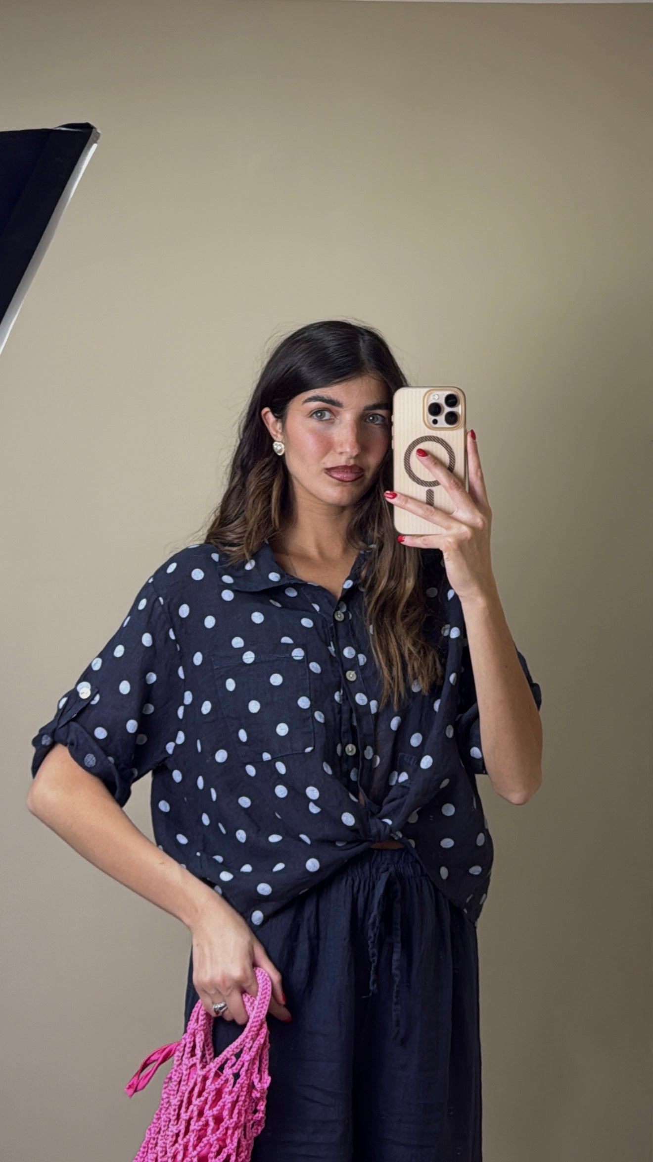 Camicia lino blu - LadyB Shop Online