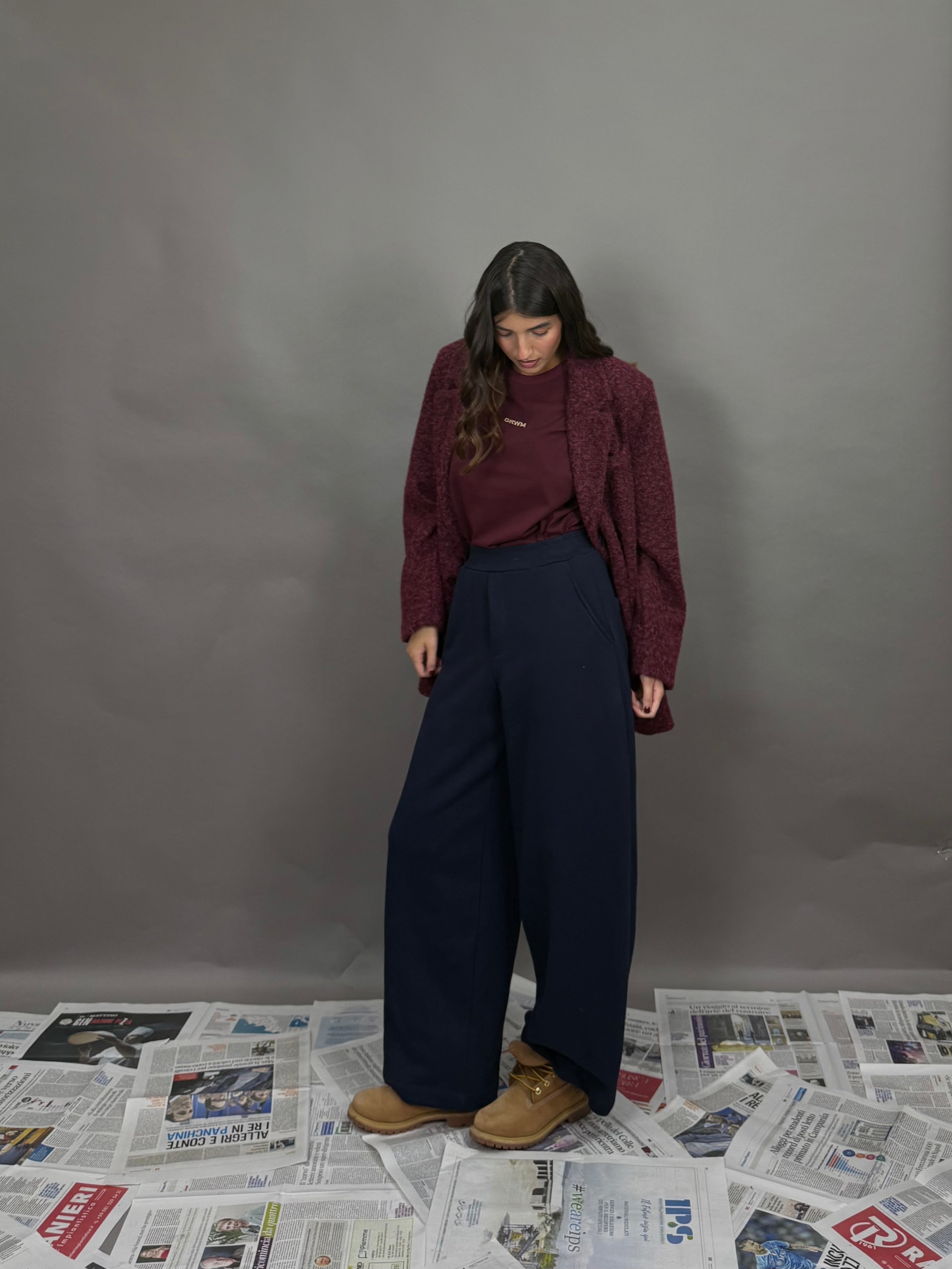 Panta tuta lumina blu