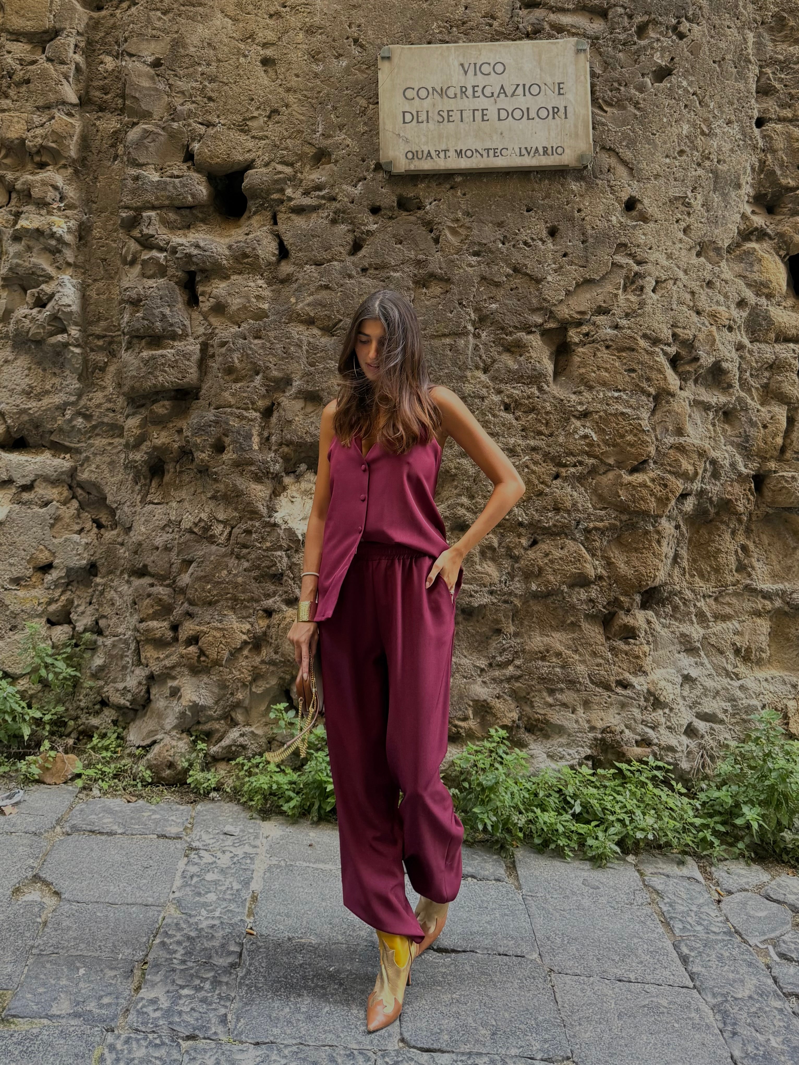 Coordinato Giuli bordeaux - LadyB Shop Online