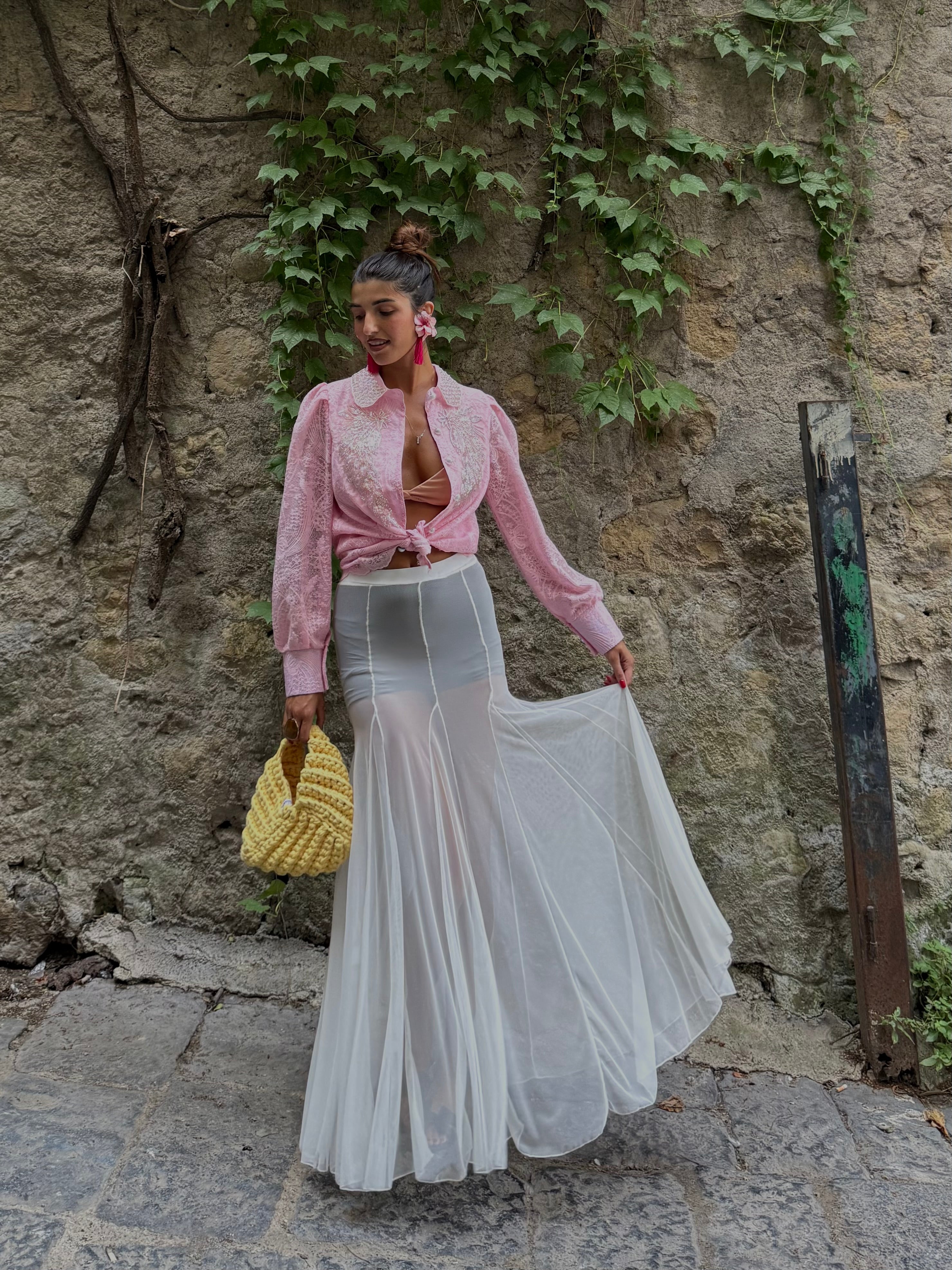 Gonna spagnola bianca - LadyB Shop Online