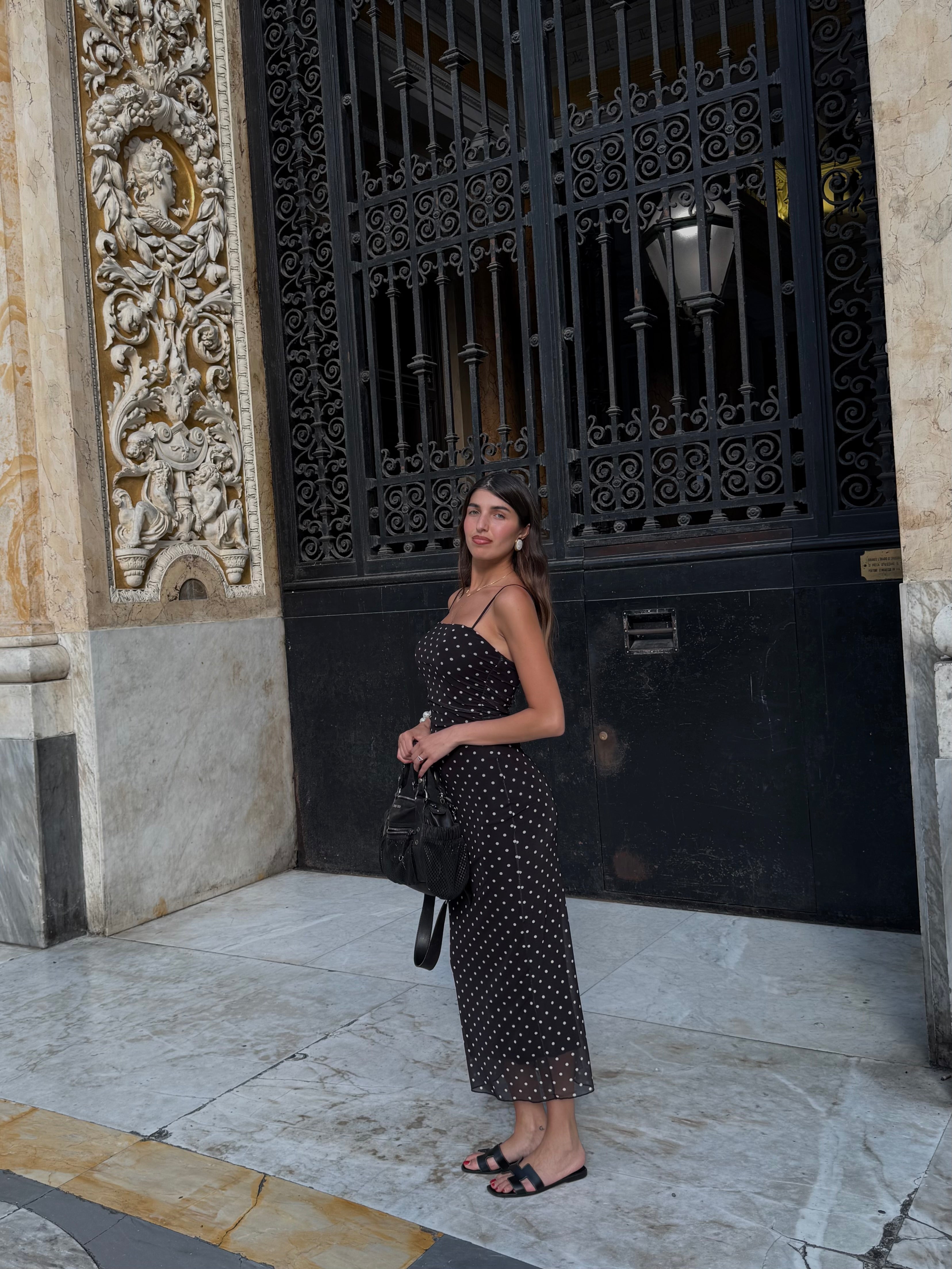 Dress pois nero - LadyB Shop Online