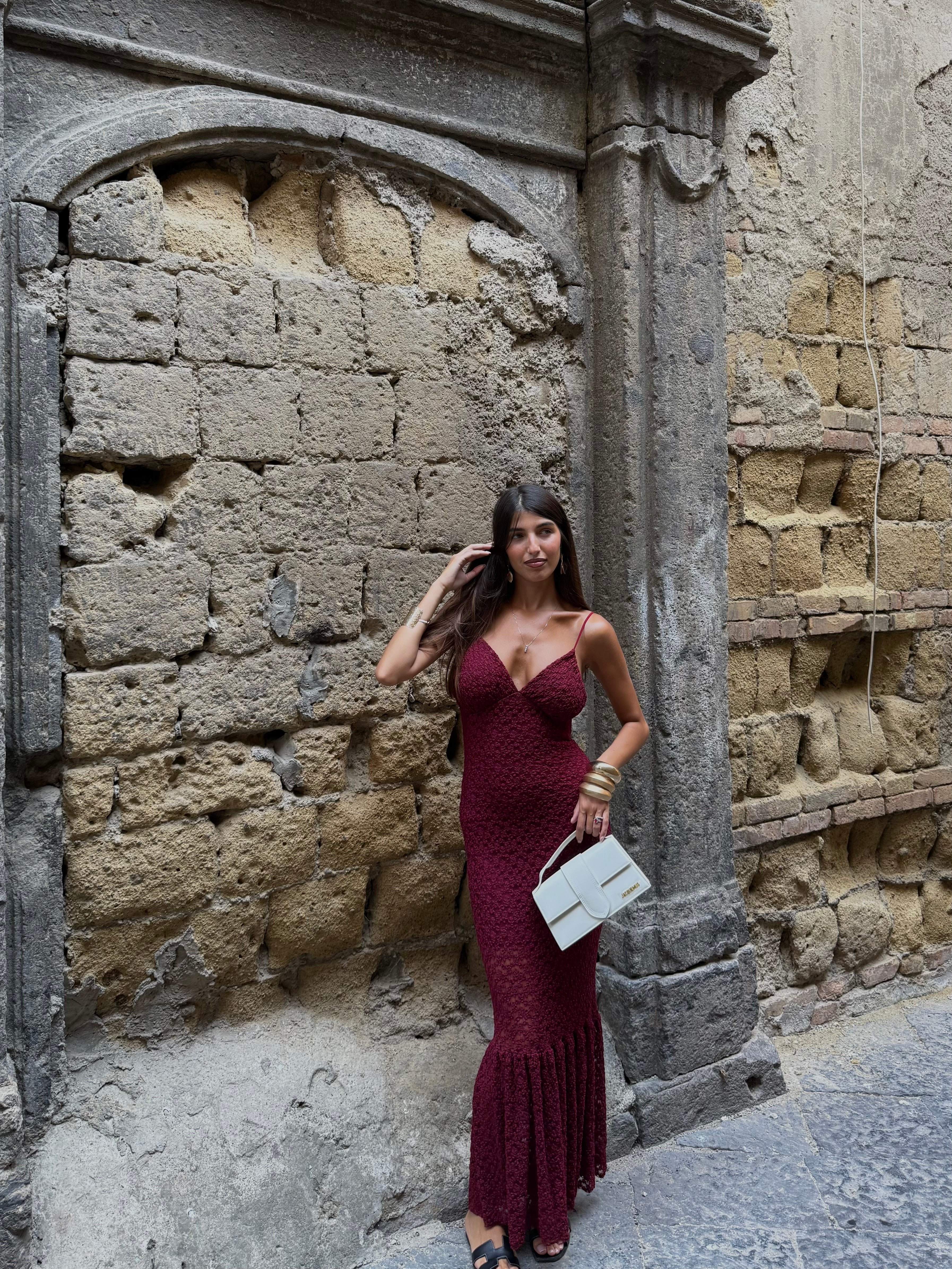 Dress Rosalia bordeaux - LadyB Shop Online