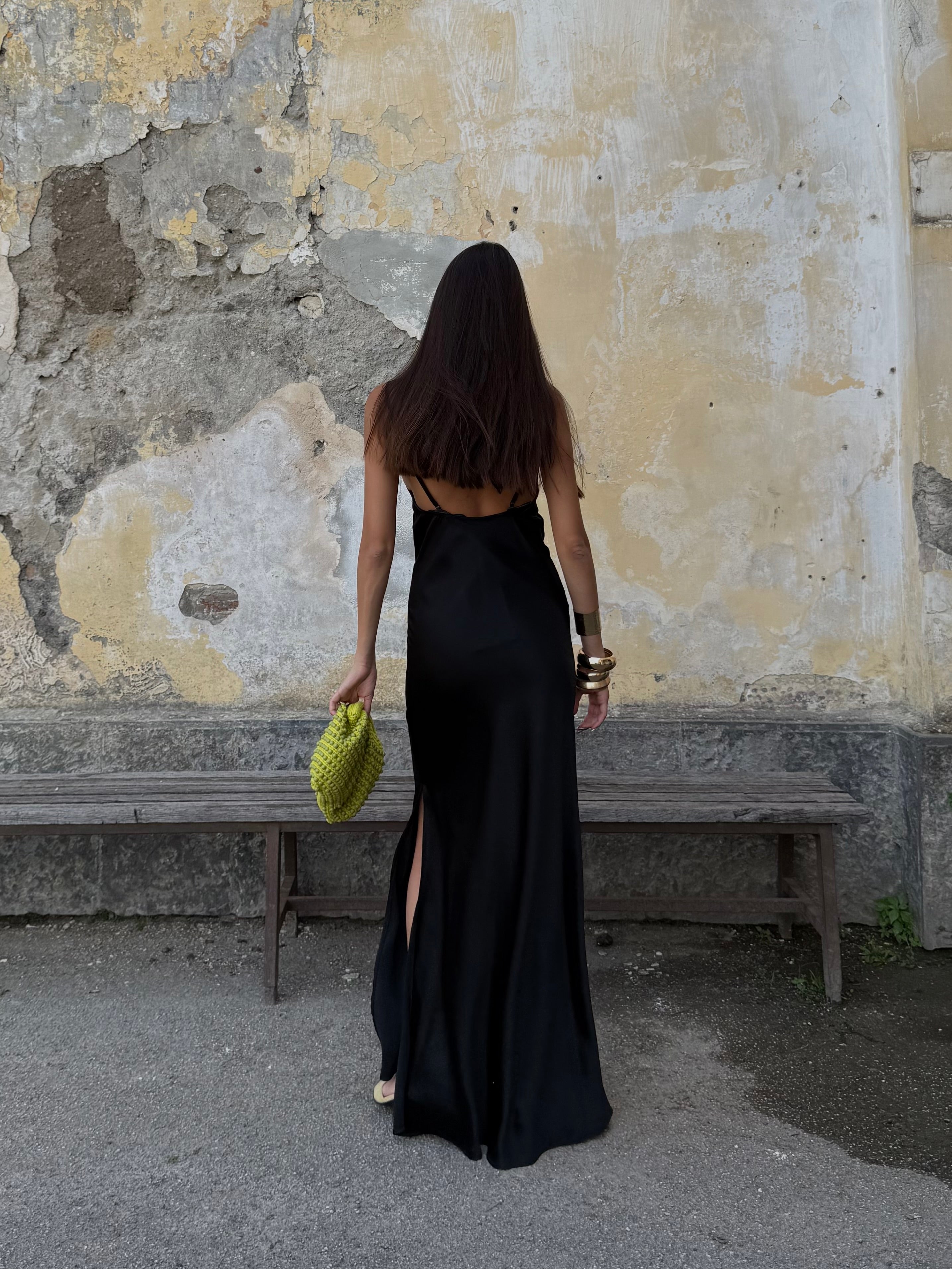 Dress in simil seta by Lumina