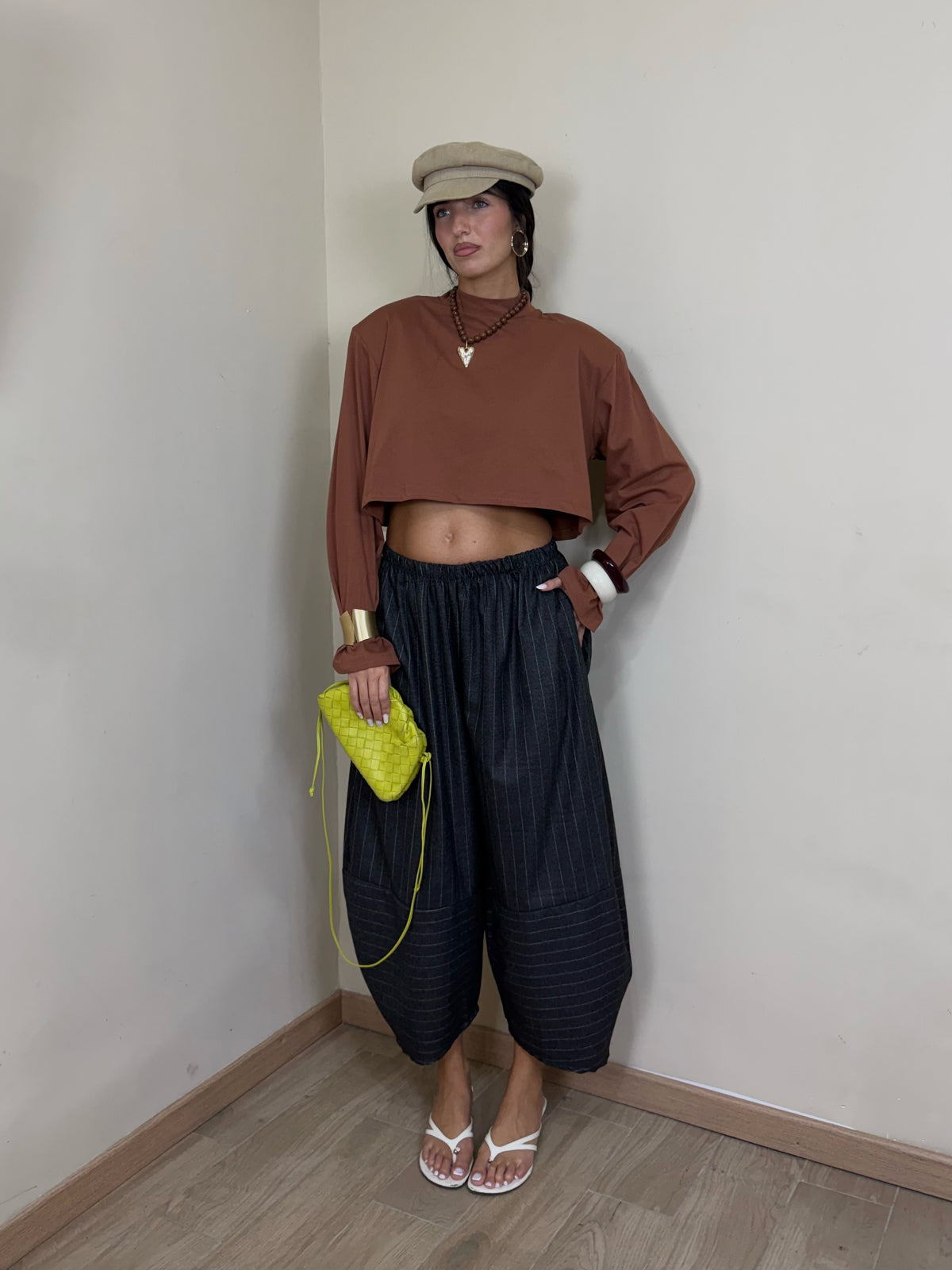 T-shirt crop by just west