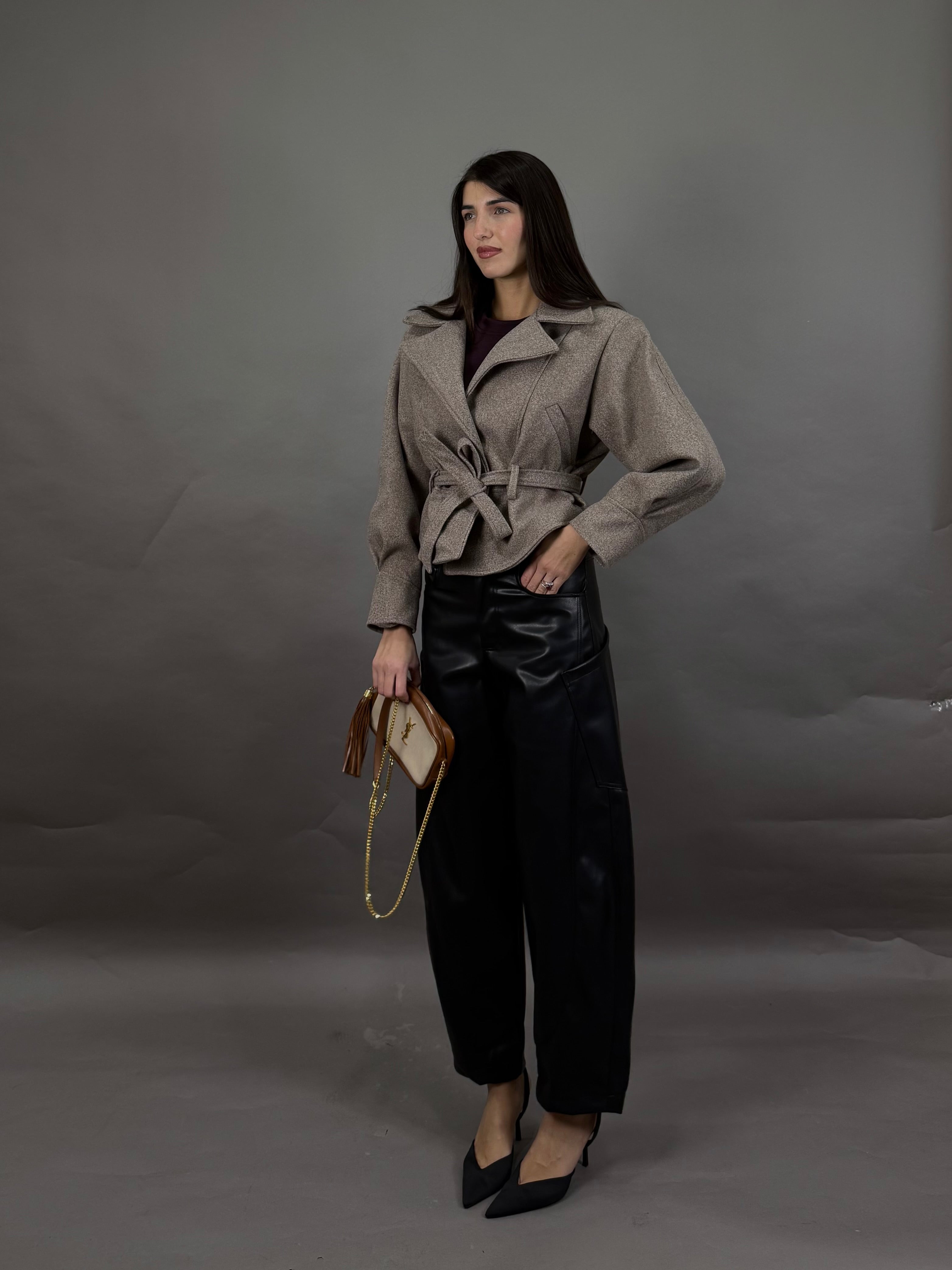 Pantalone ballon in pelle by just