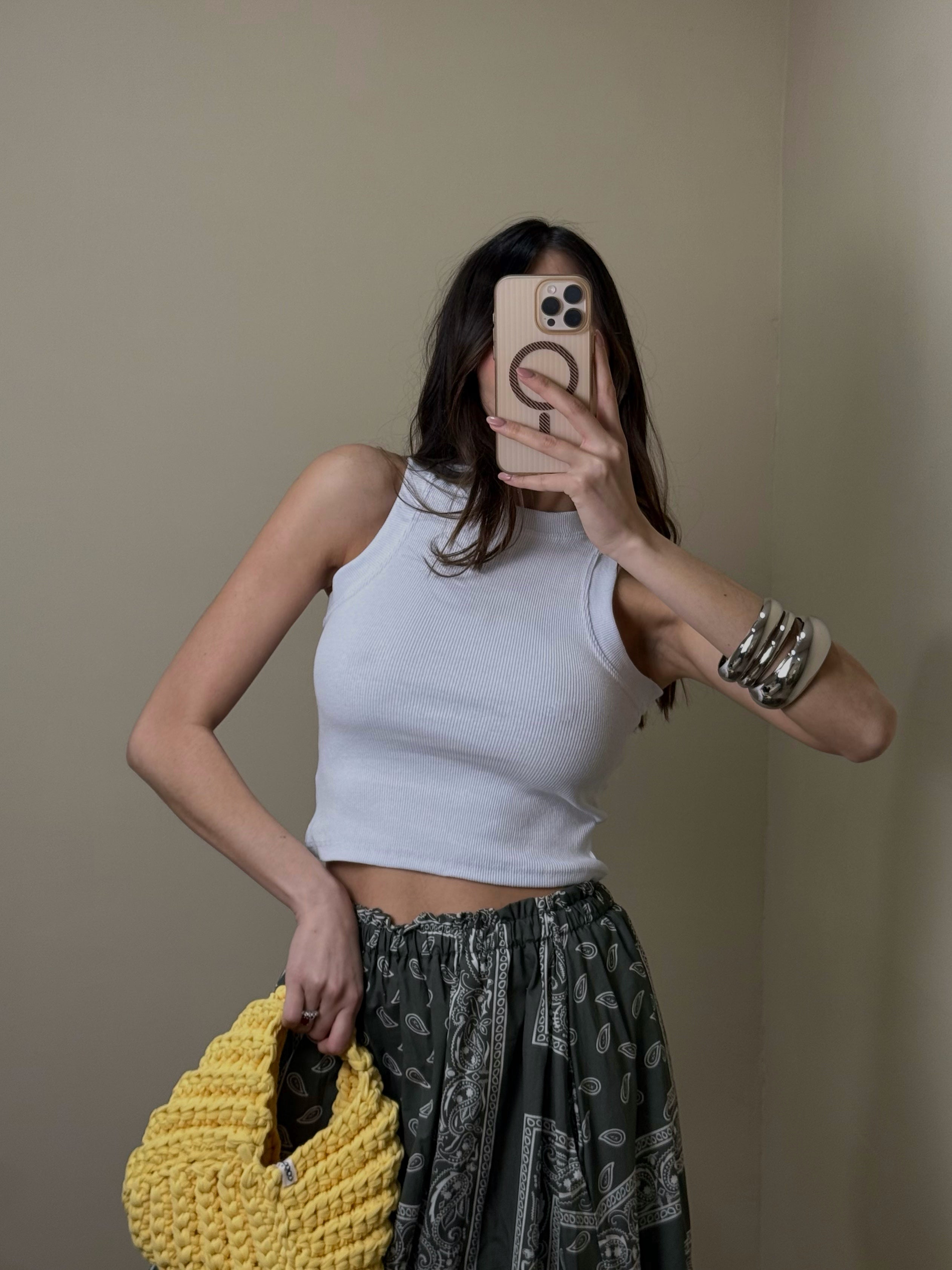 Canotta cotone bianca - LadyB Shop Online