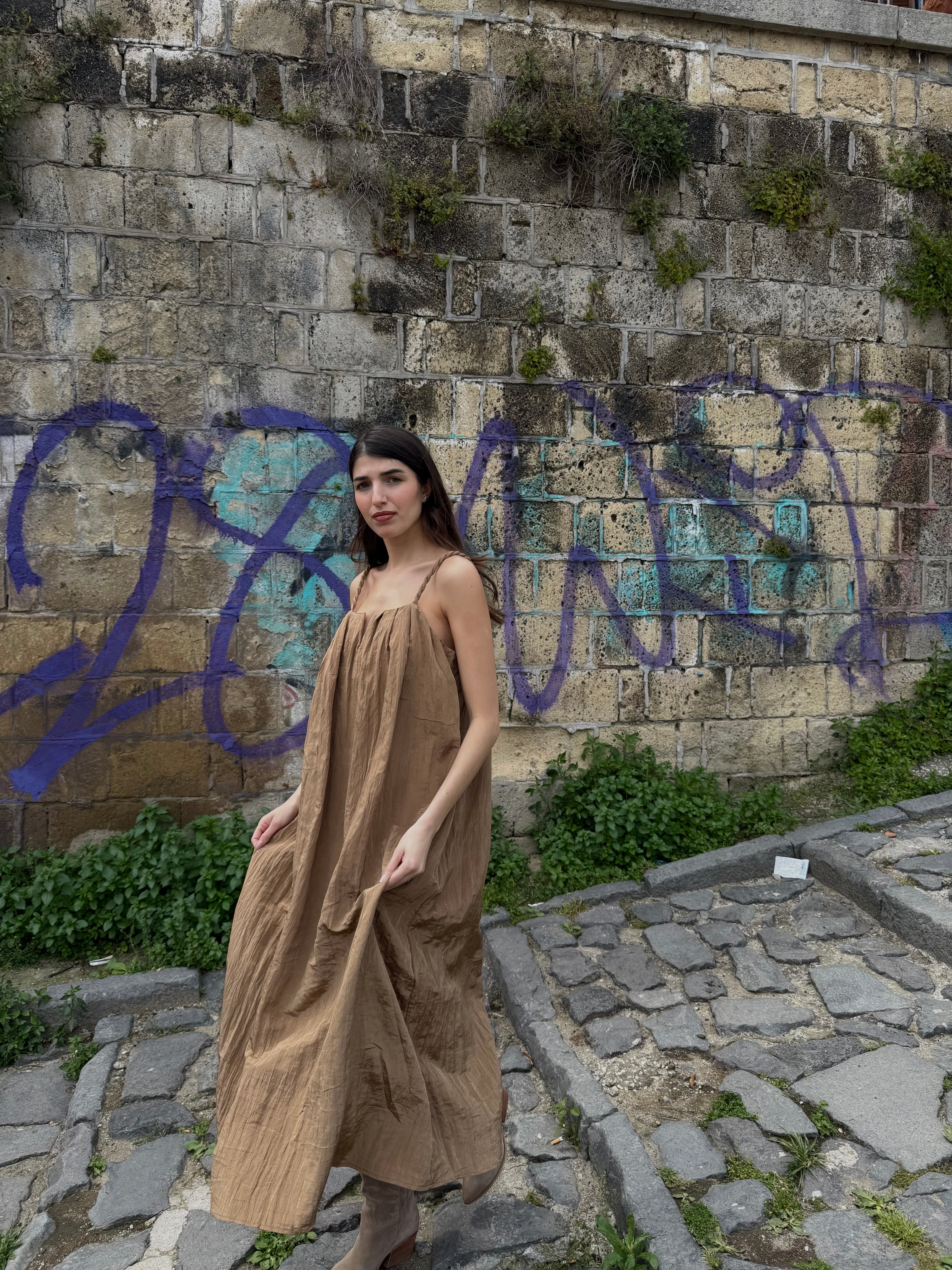 Dress Ambra marrone - LadyB Shop Online