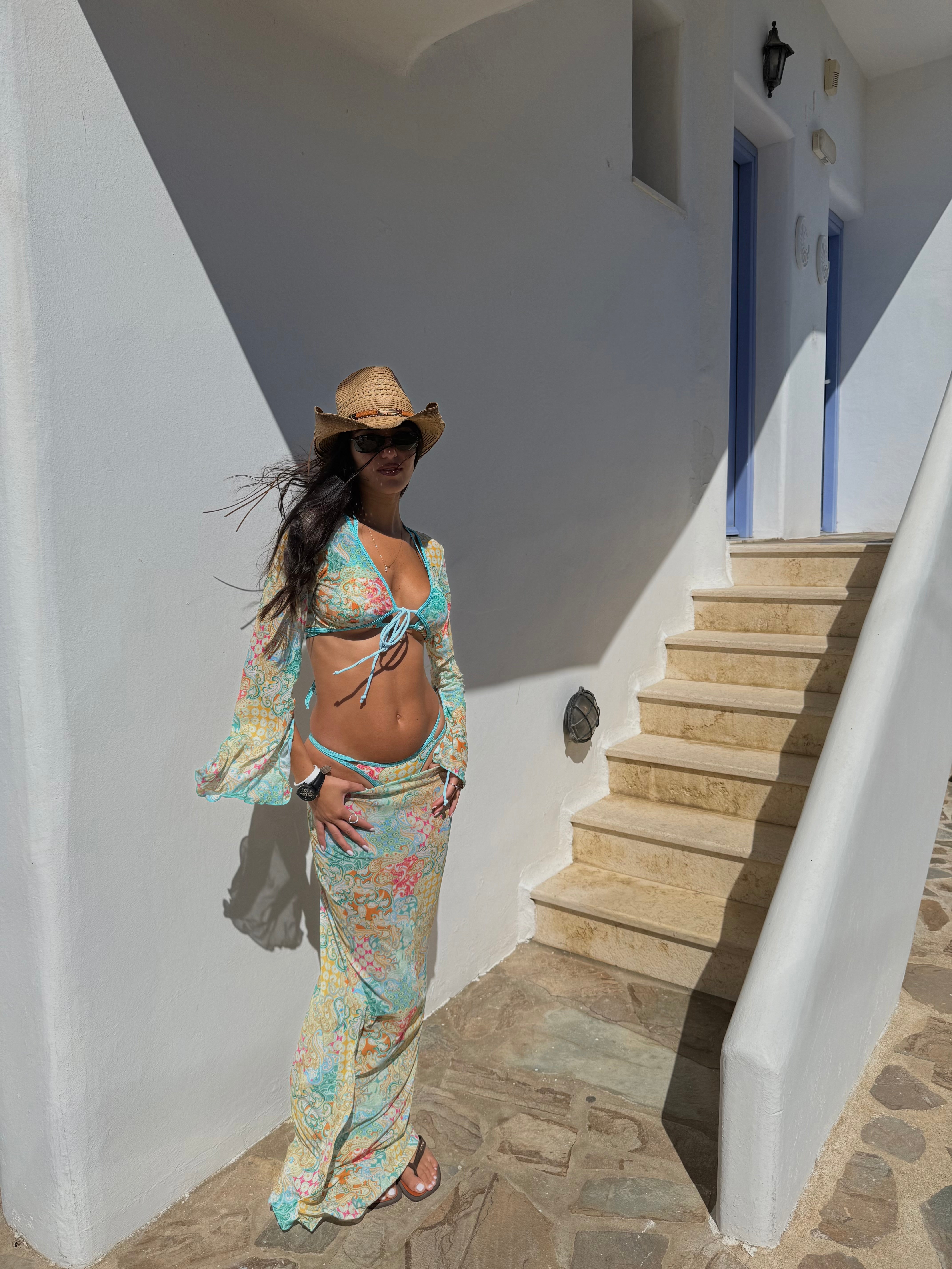 Bikini + copricostume tropicana