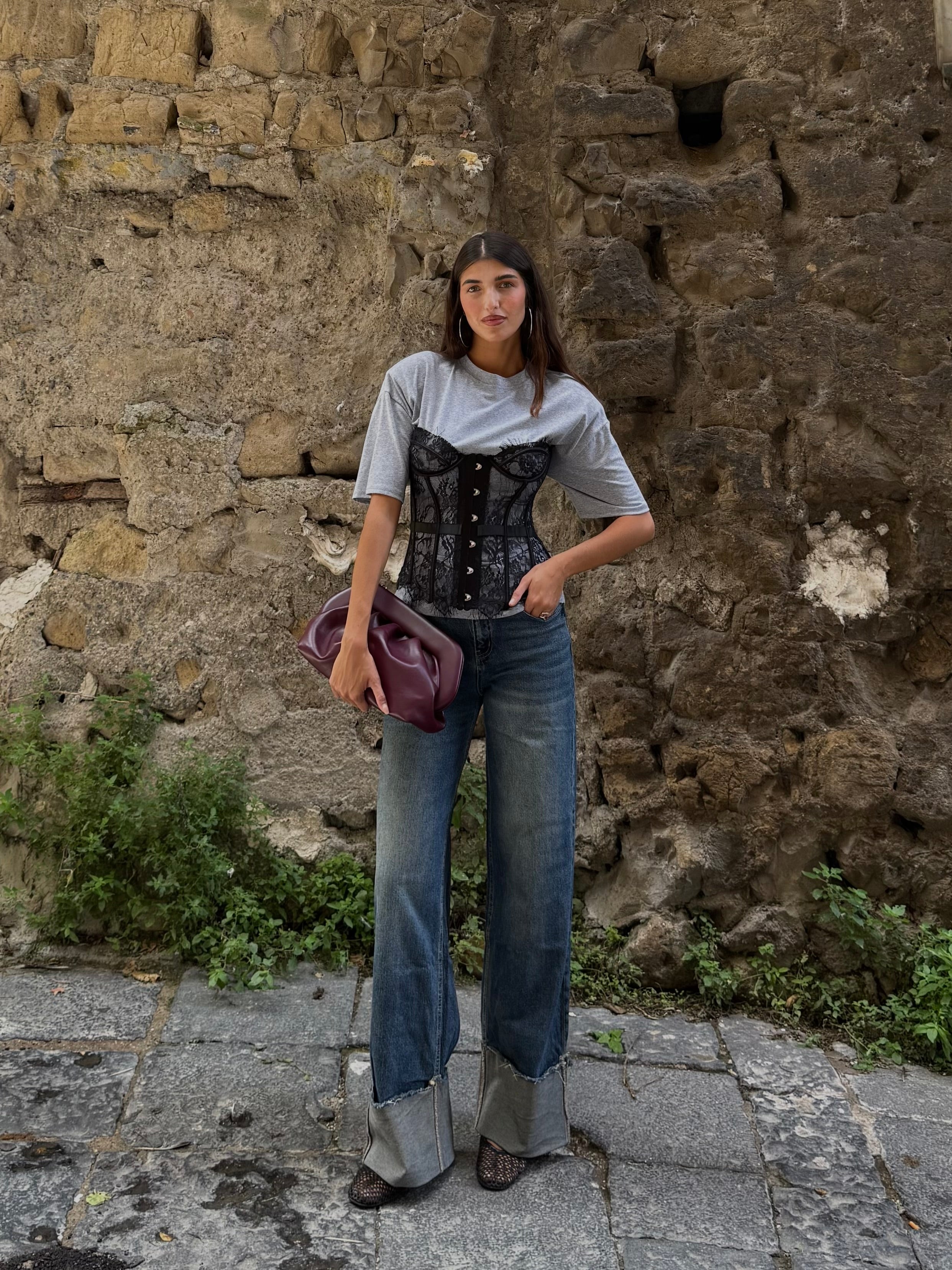 Jeans piegone chiaro