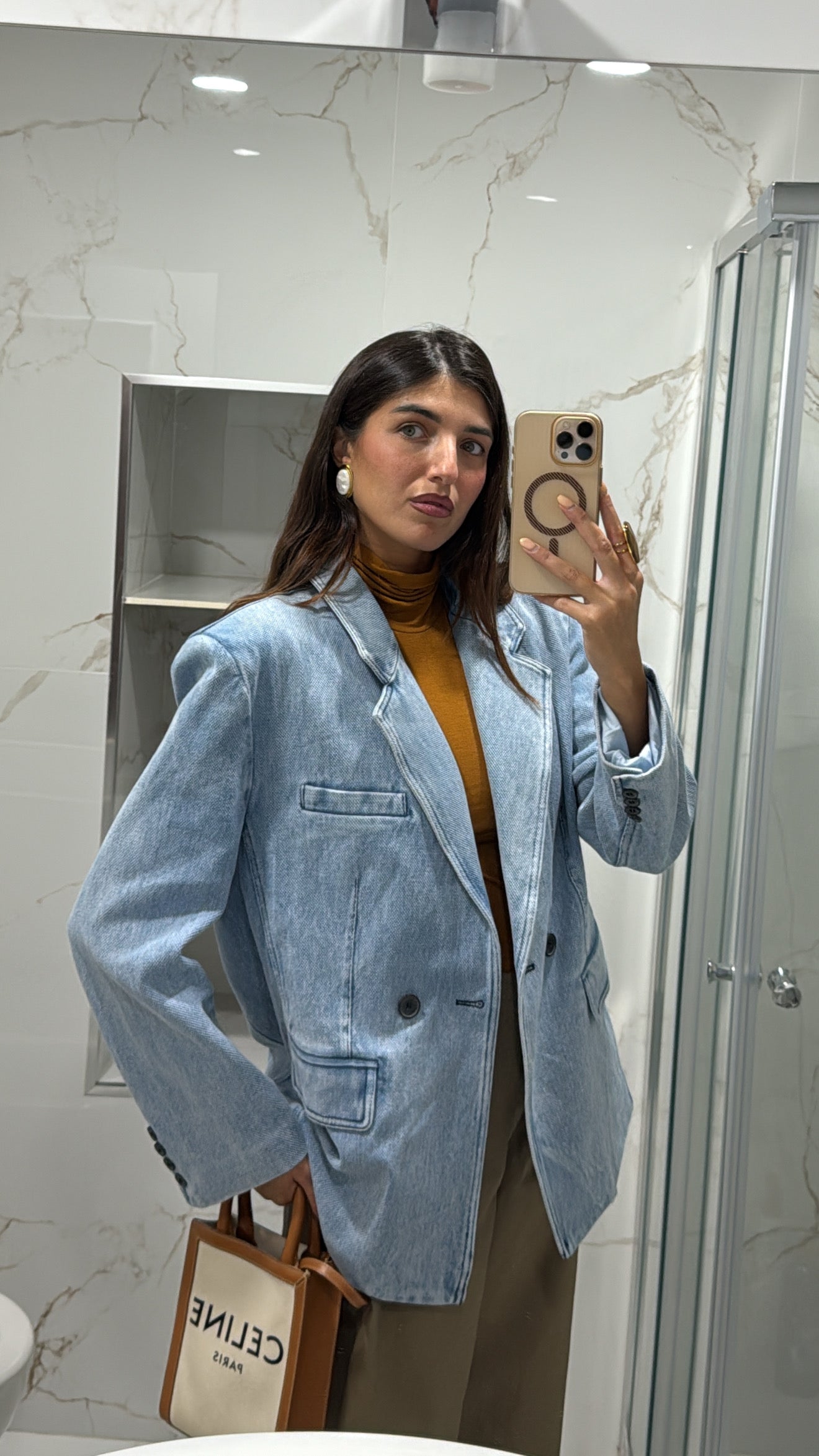 Blazer in jeans by lumina