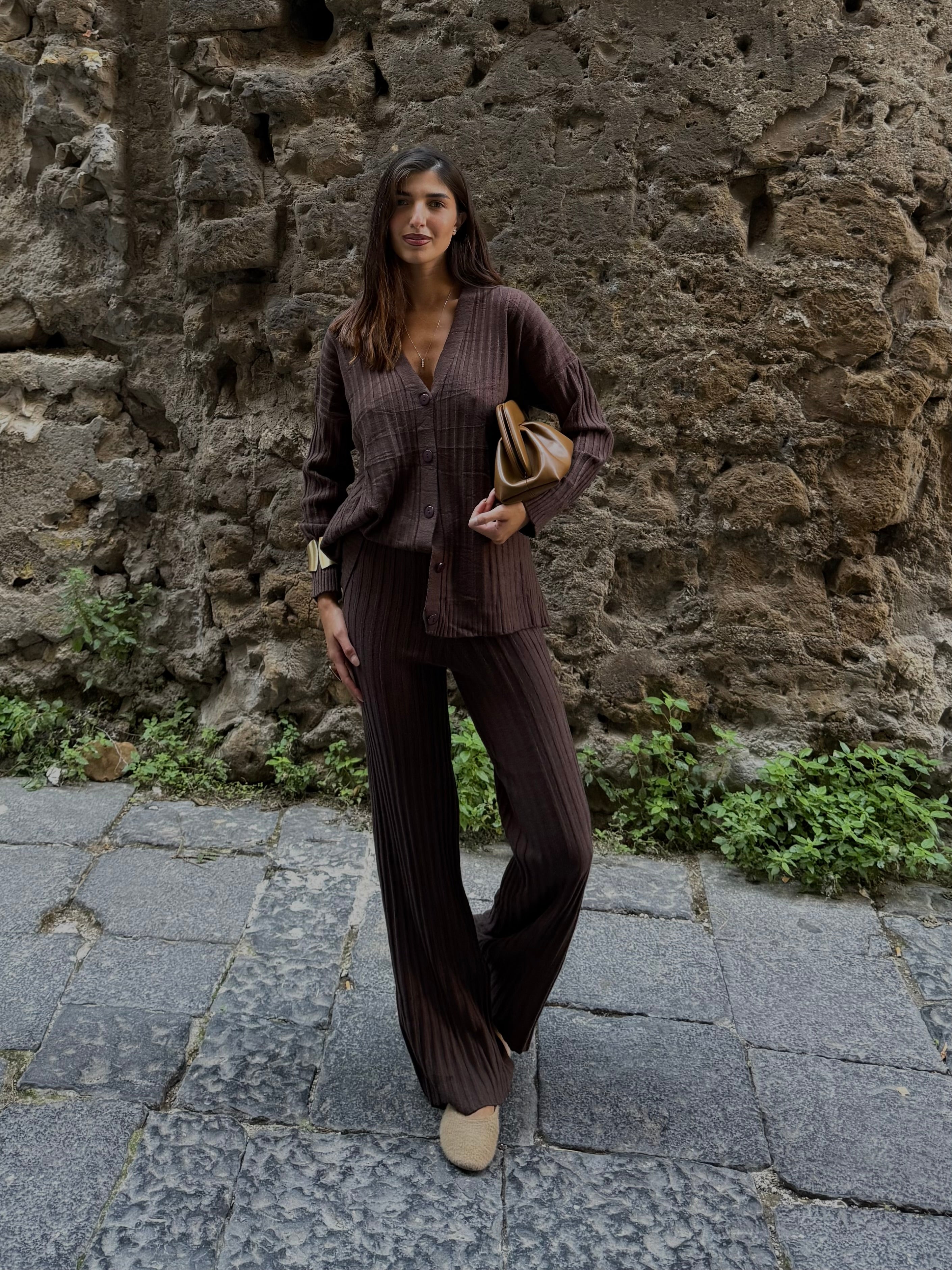 Coordinato comfy marrone