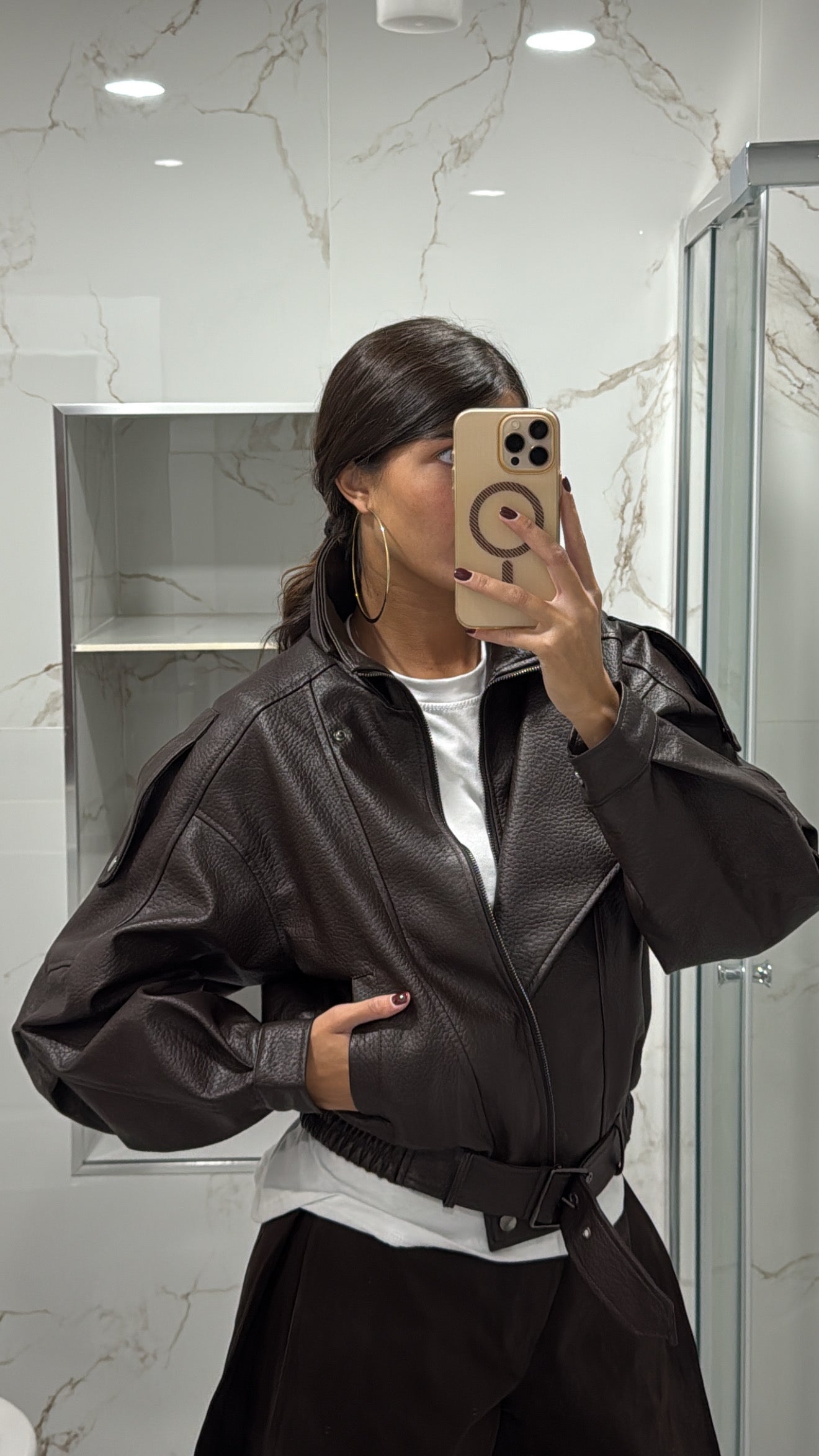 Bomber Ivy marrone