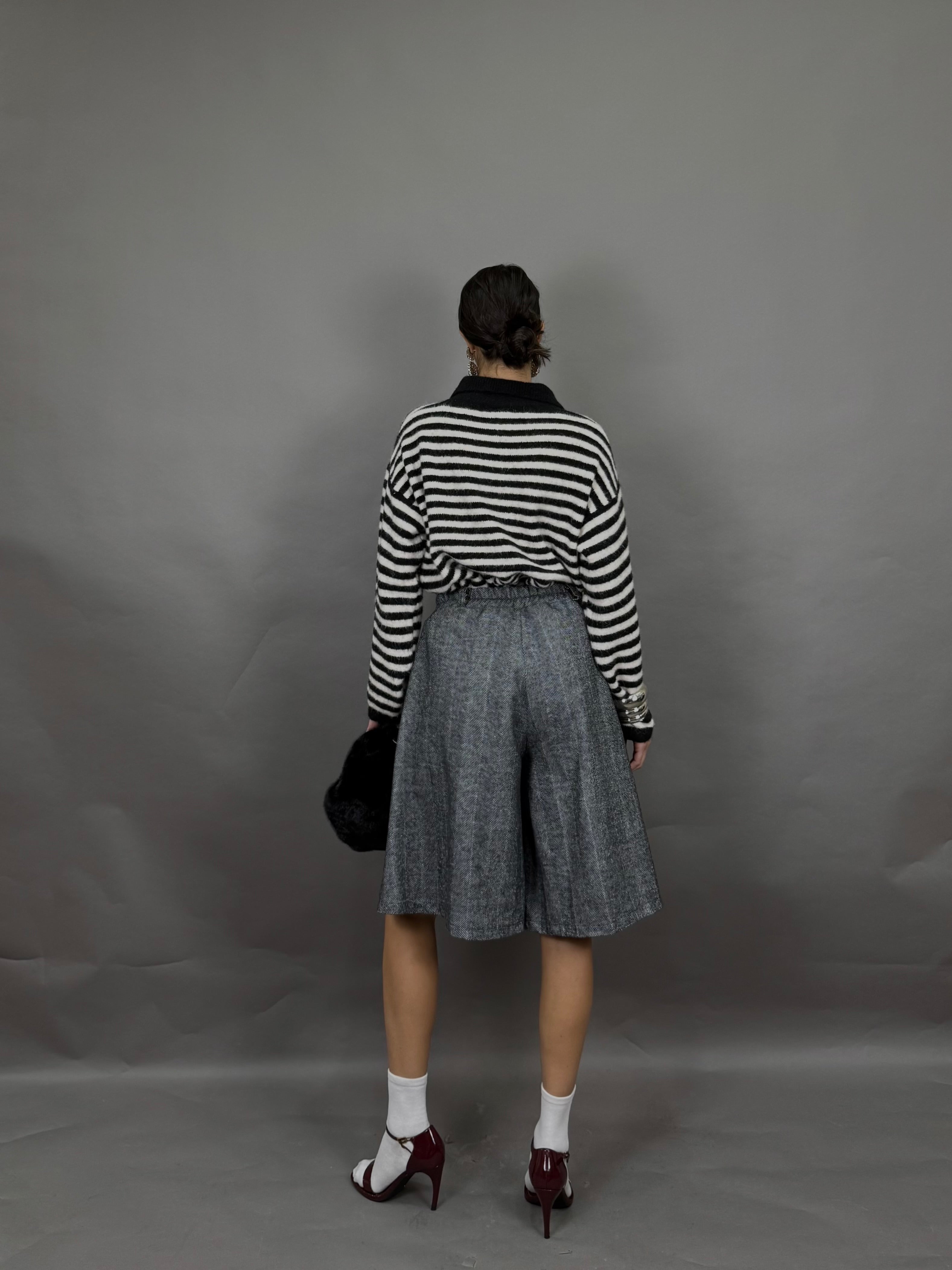 Bermuda spigato nero