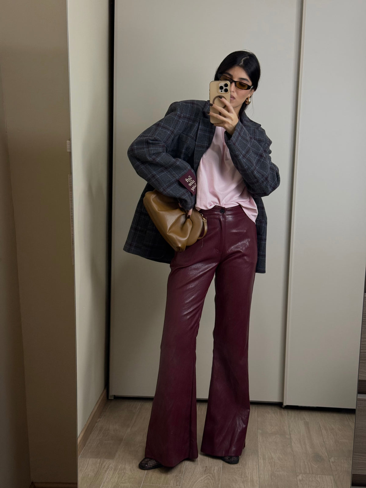 Pantalone ecopelle Mixi