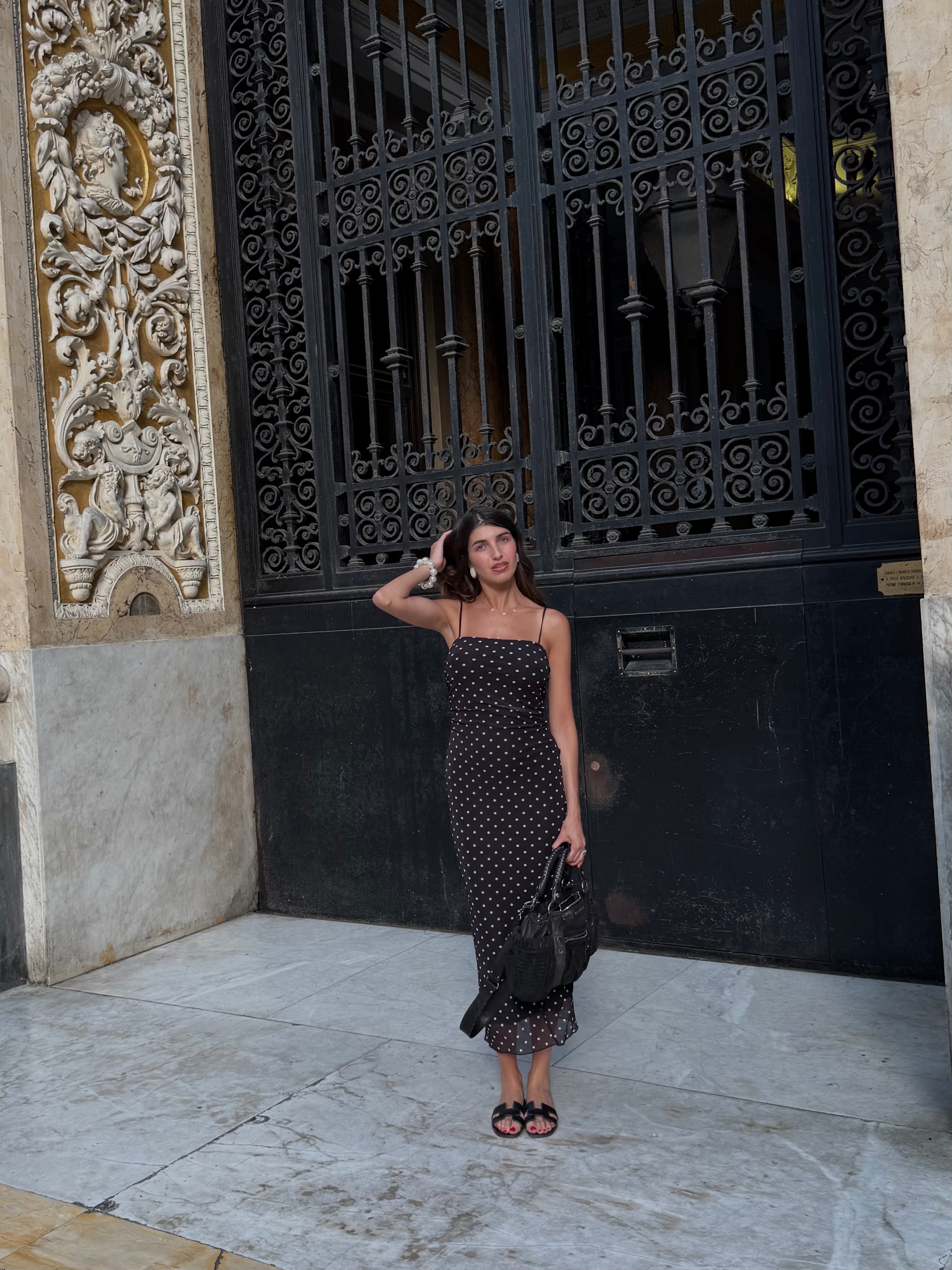 Dress pois nero - LadyB Shop Online