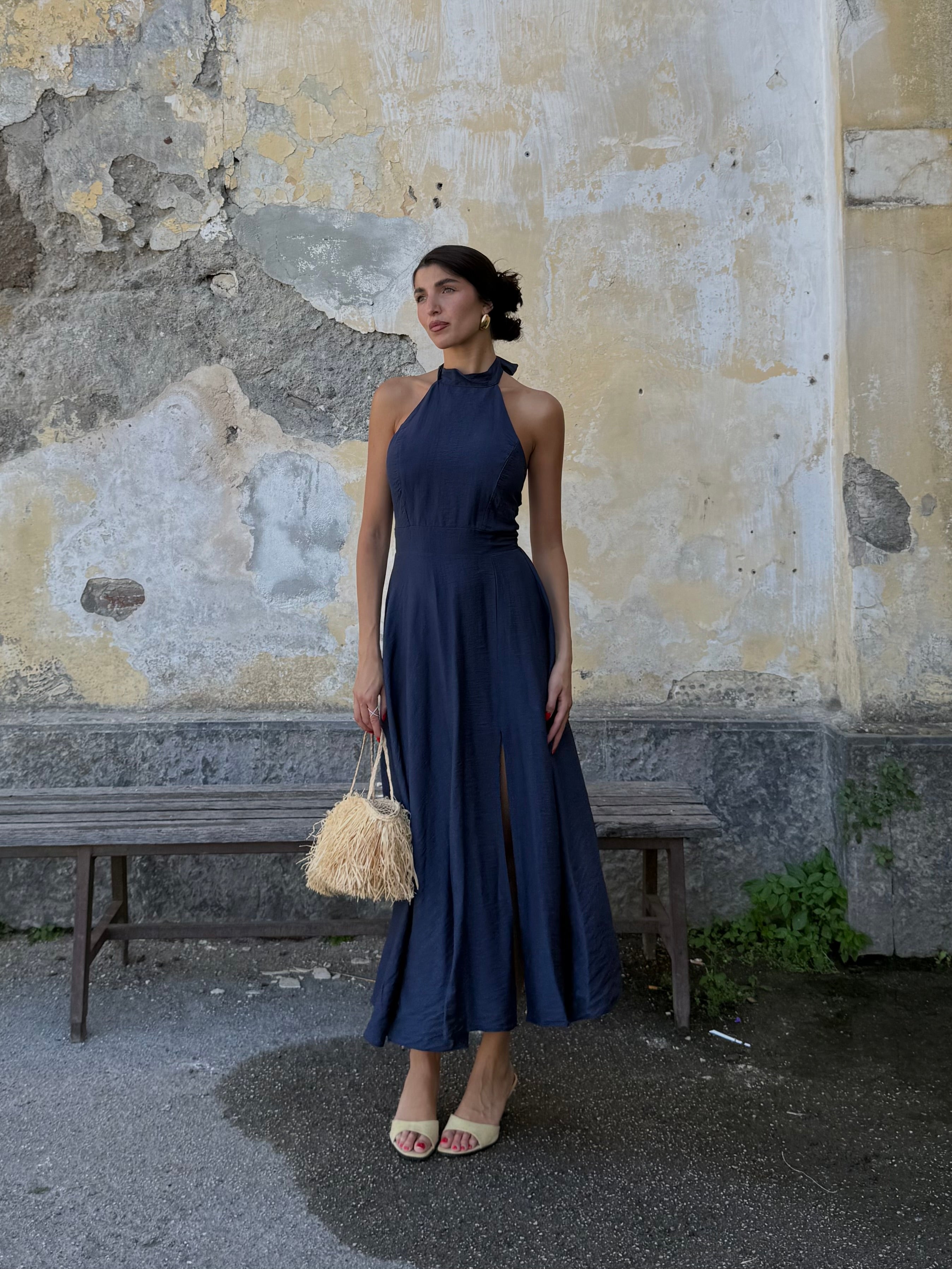 Dress scollo americana