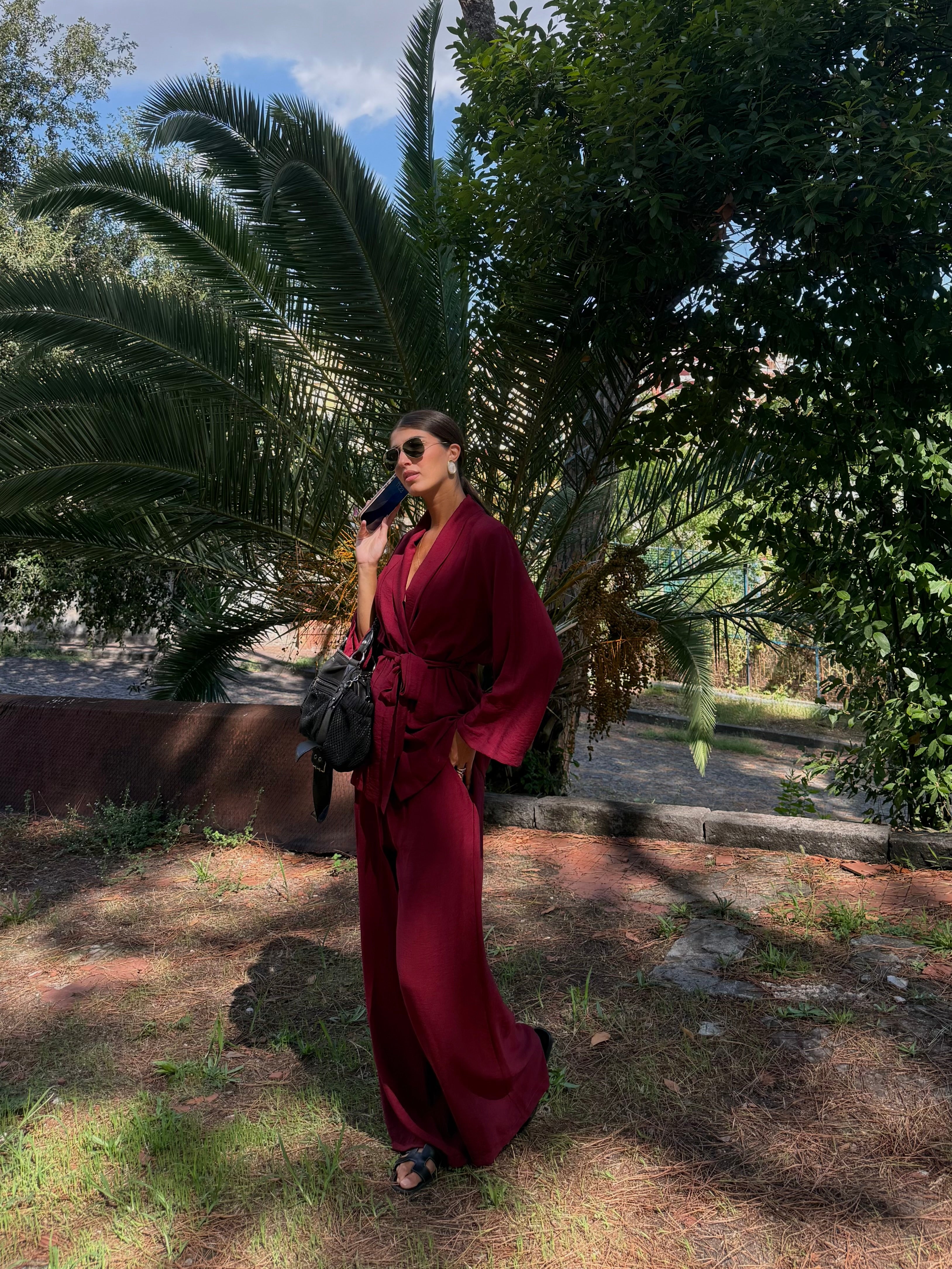 Tailleur Malta bordeaux - LadyB Shop Online