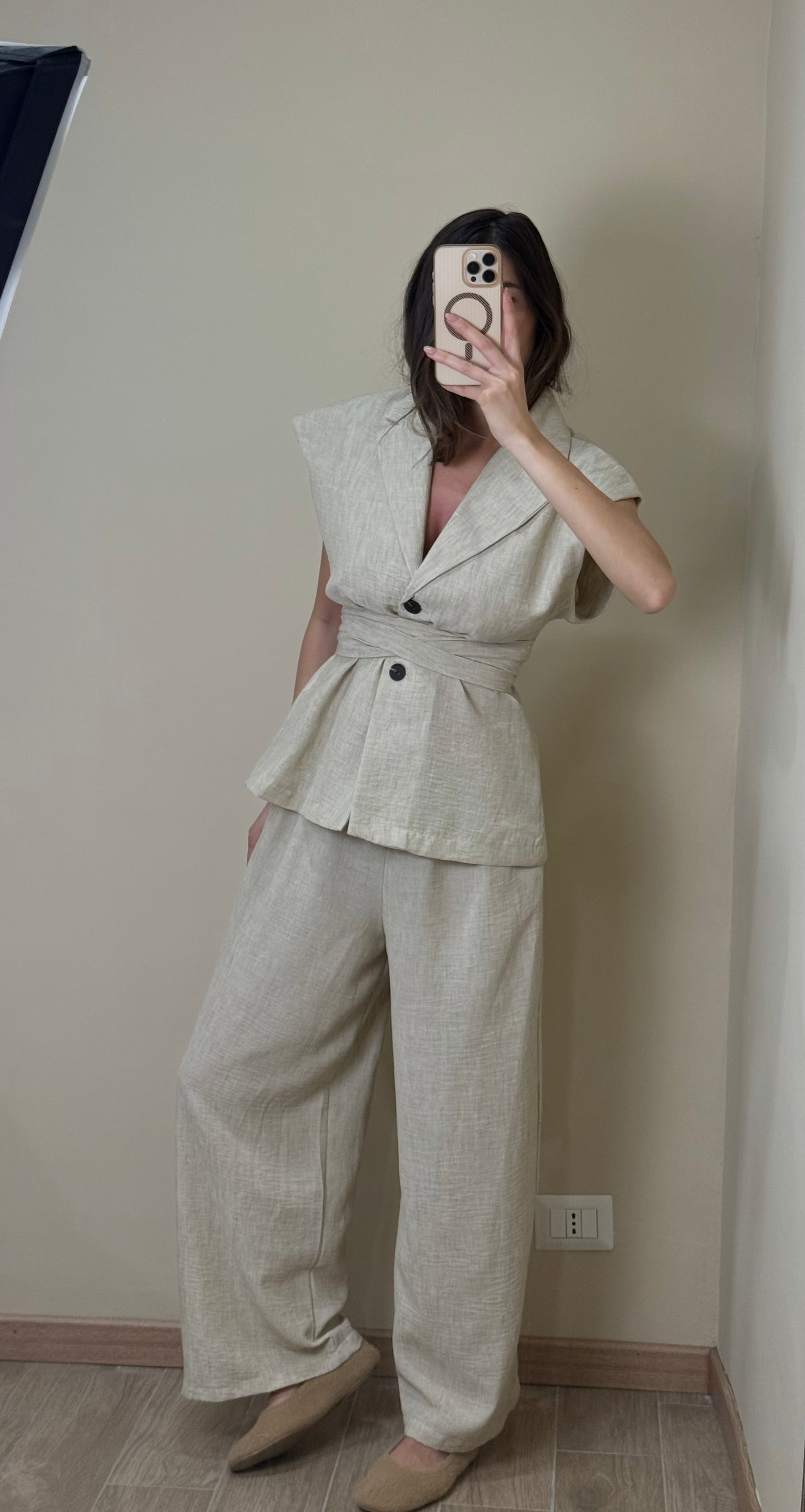 Tailleur Jane beige