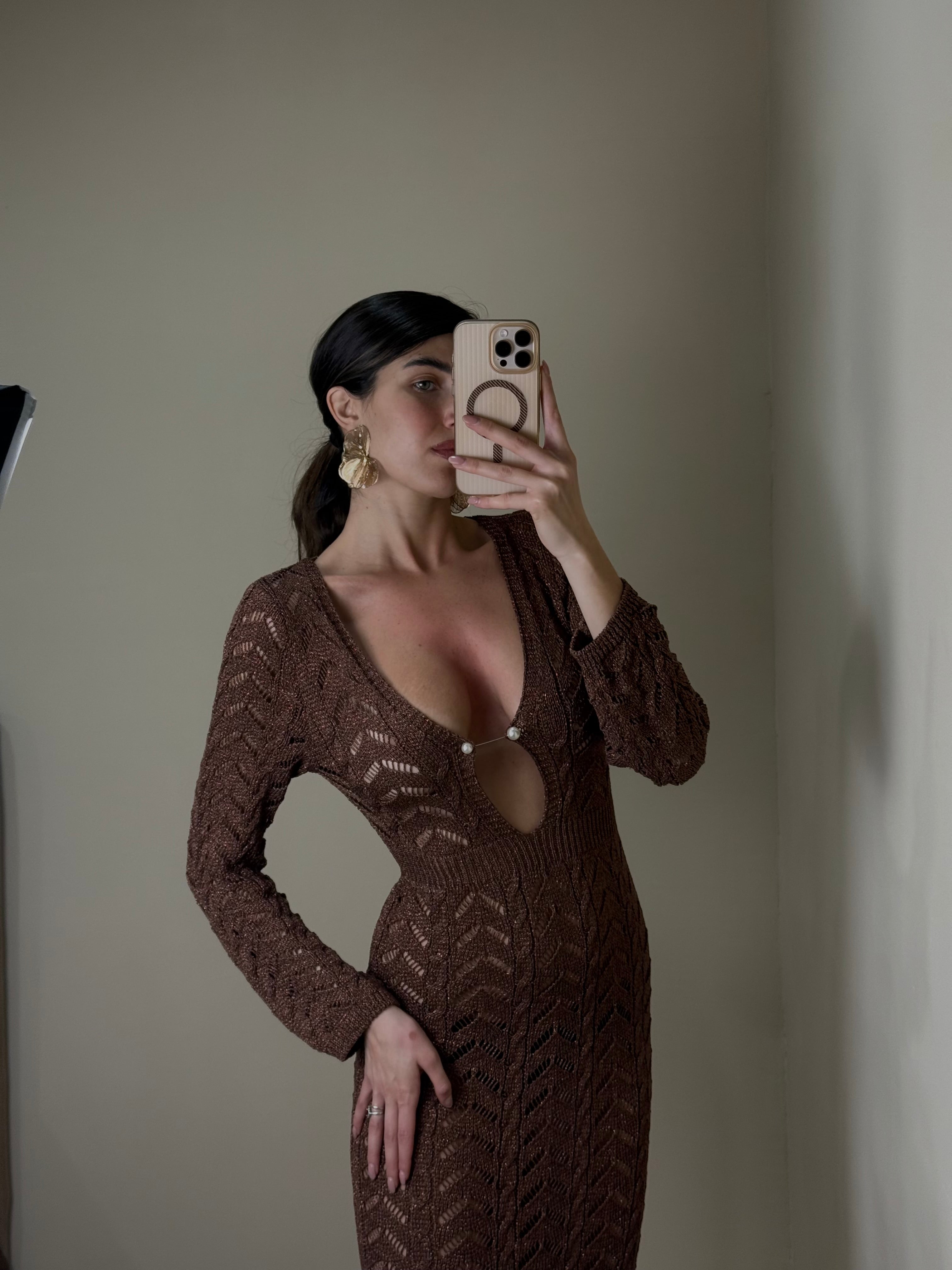 Dress sirena marrone - LadyB Shop Online