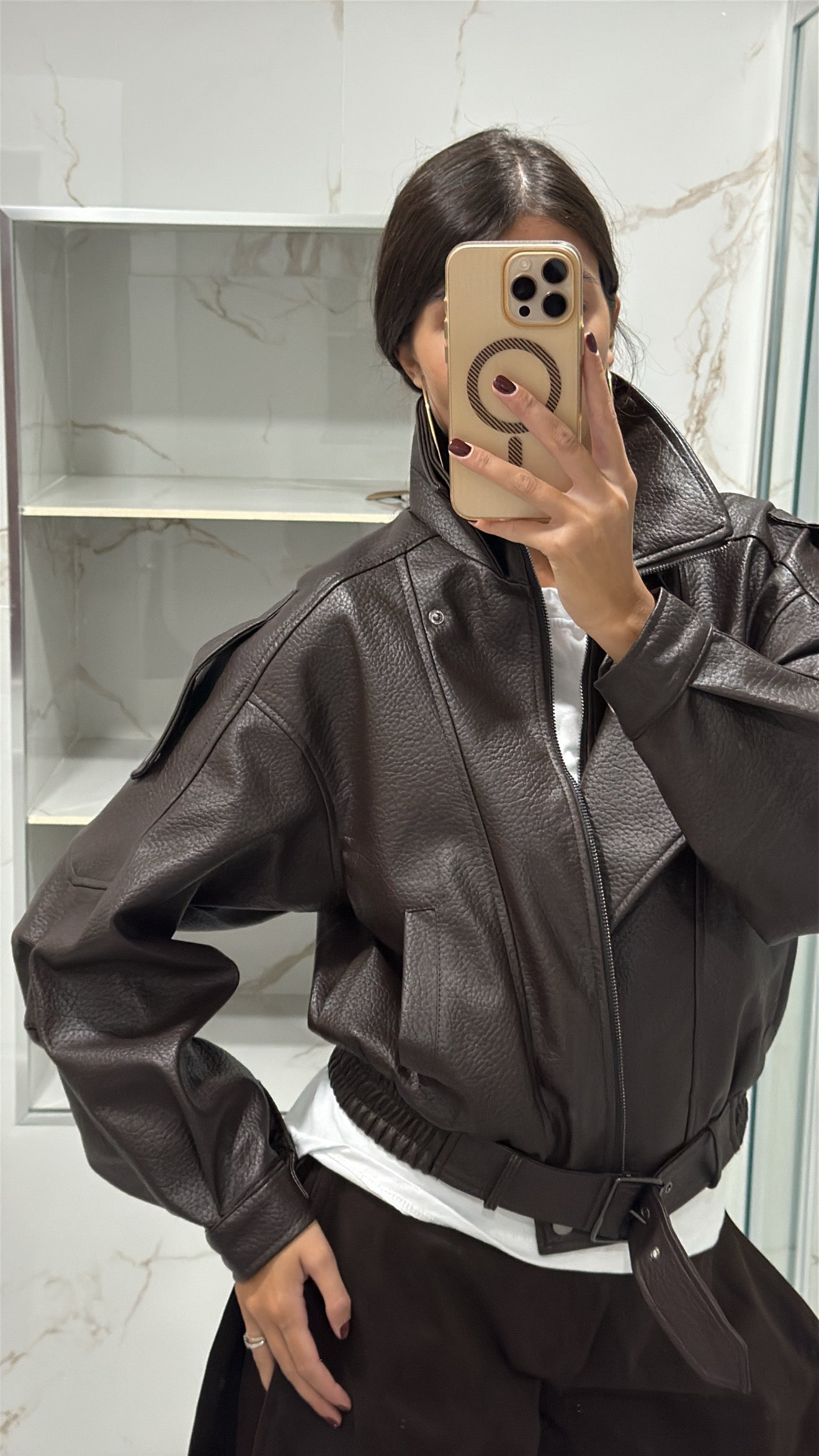 Bomber Ivy marrone
