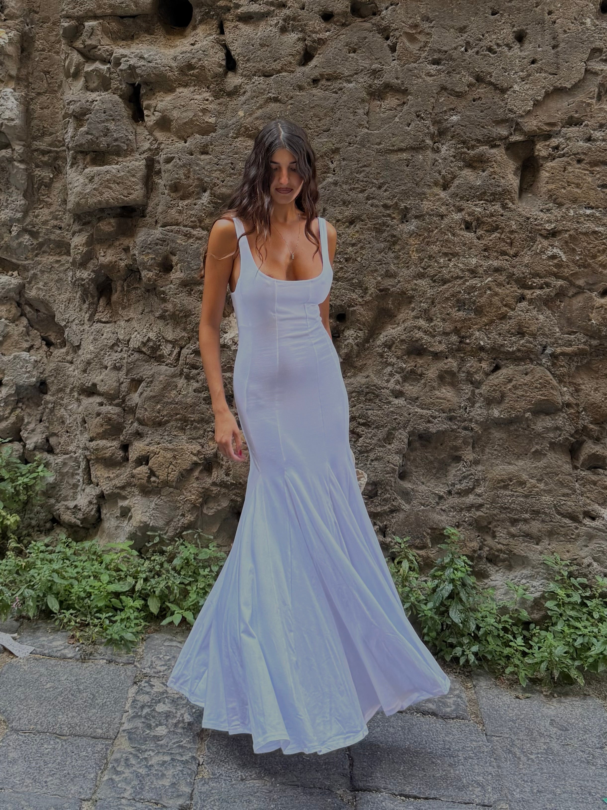 Dress sirena bianco lumina