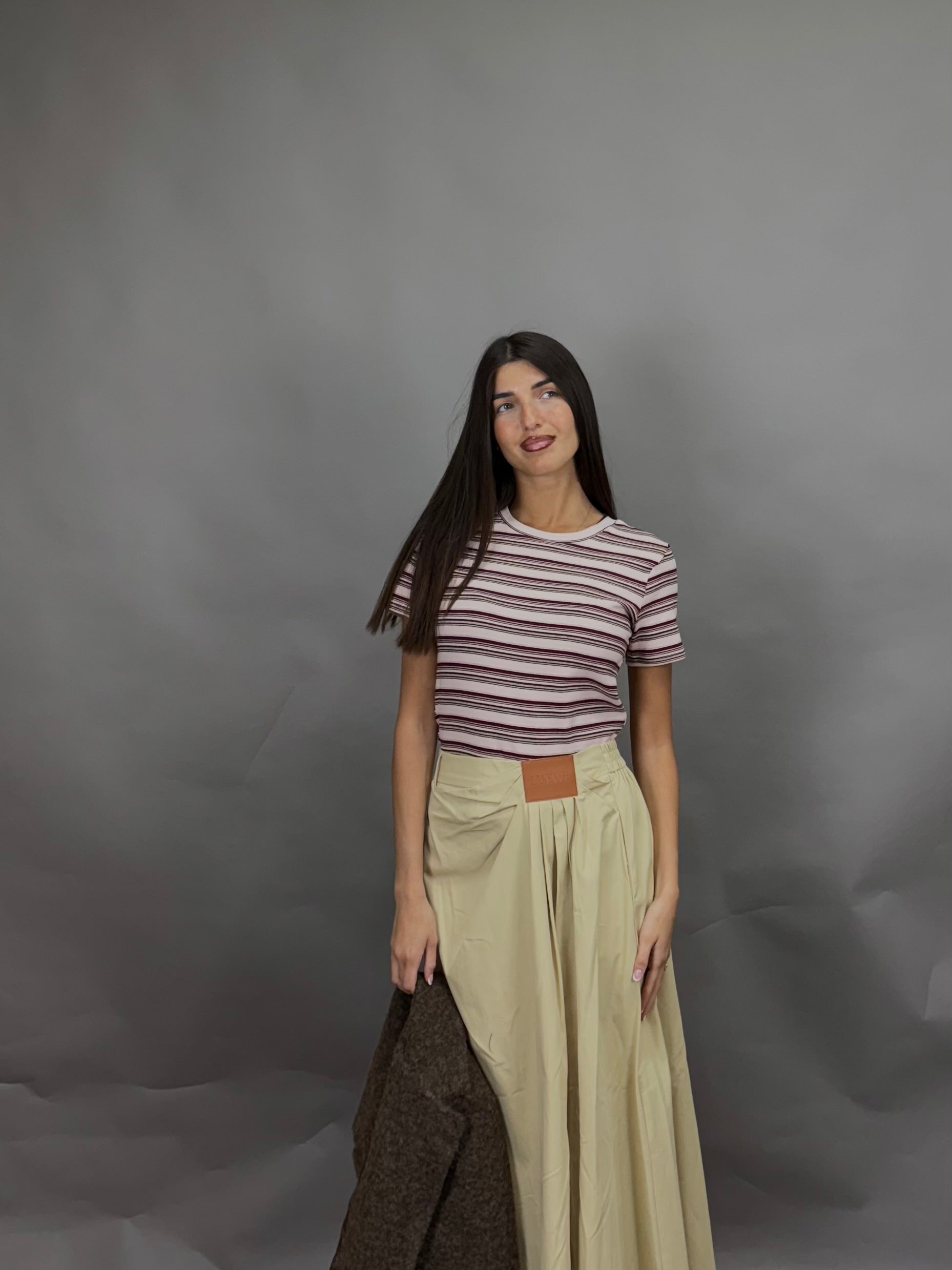 Maglia righe bordeaux