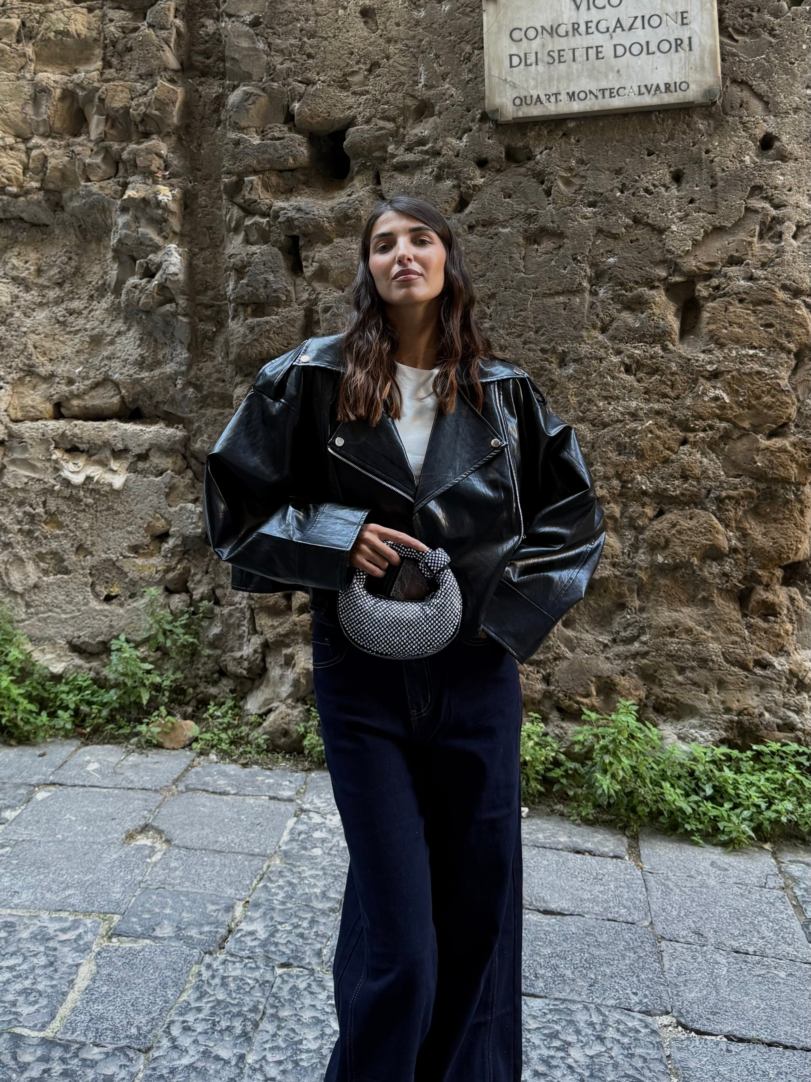 Chiodo oversize nero