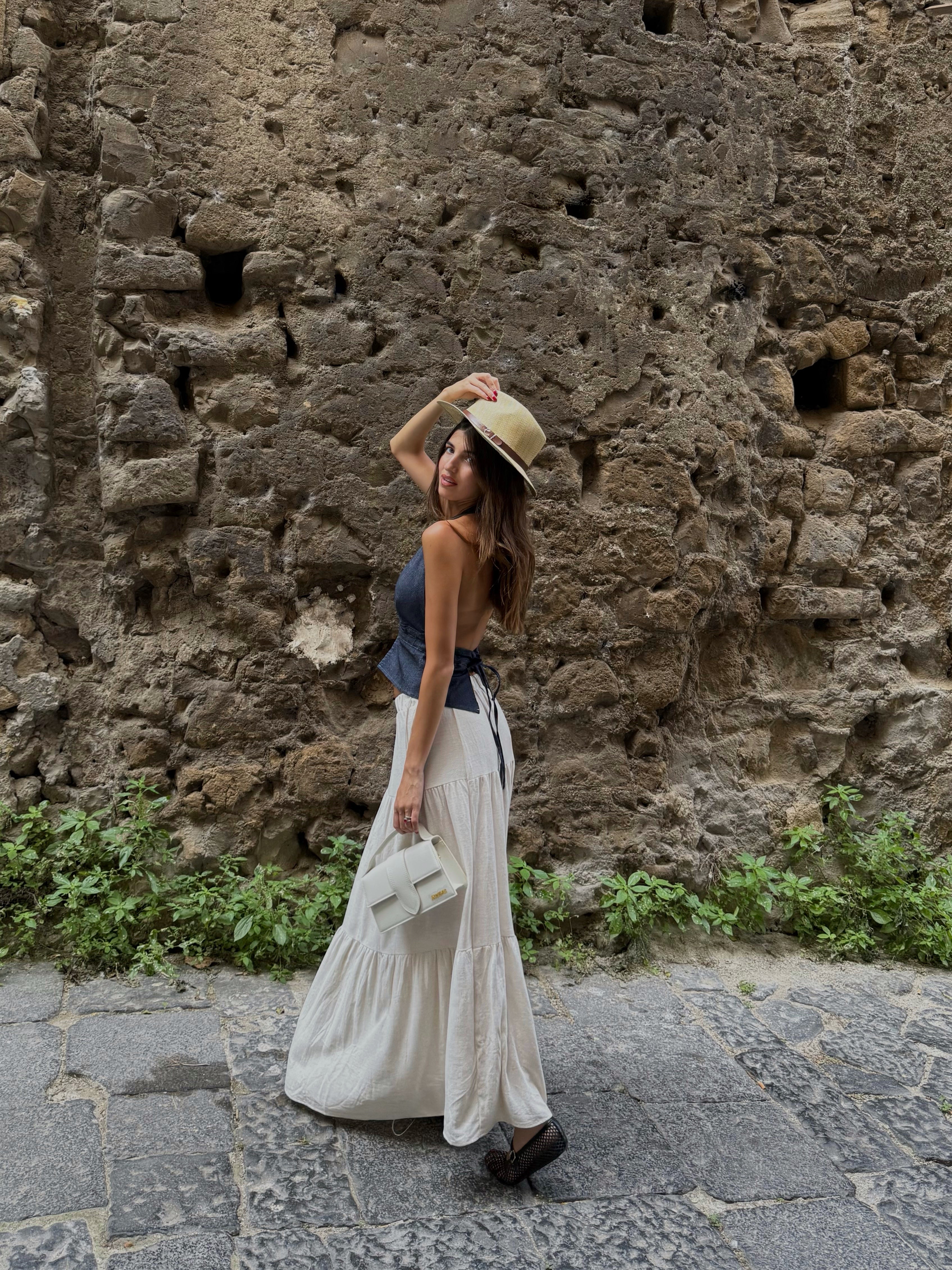 Gonna Lino e cotone - LadyB Shop Online