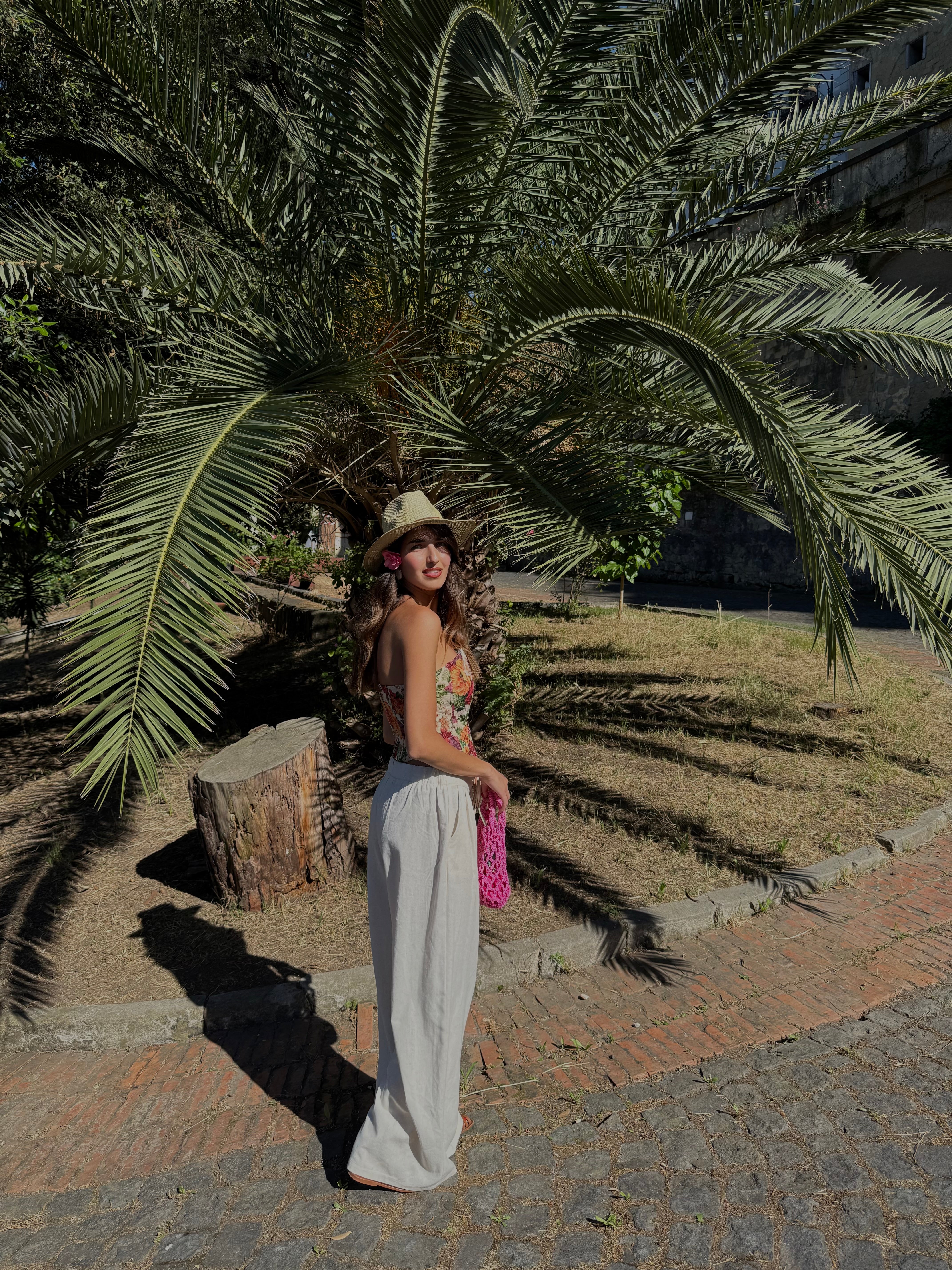 Pantalone misto lino classico - LadyB Shop Online