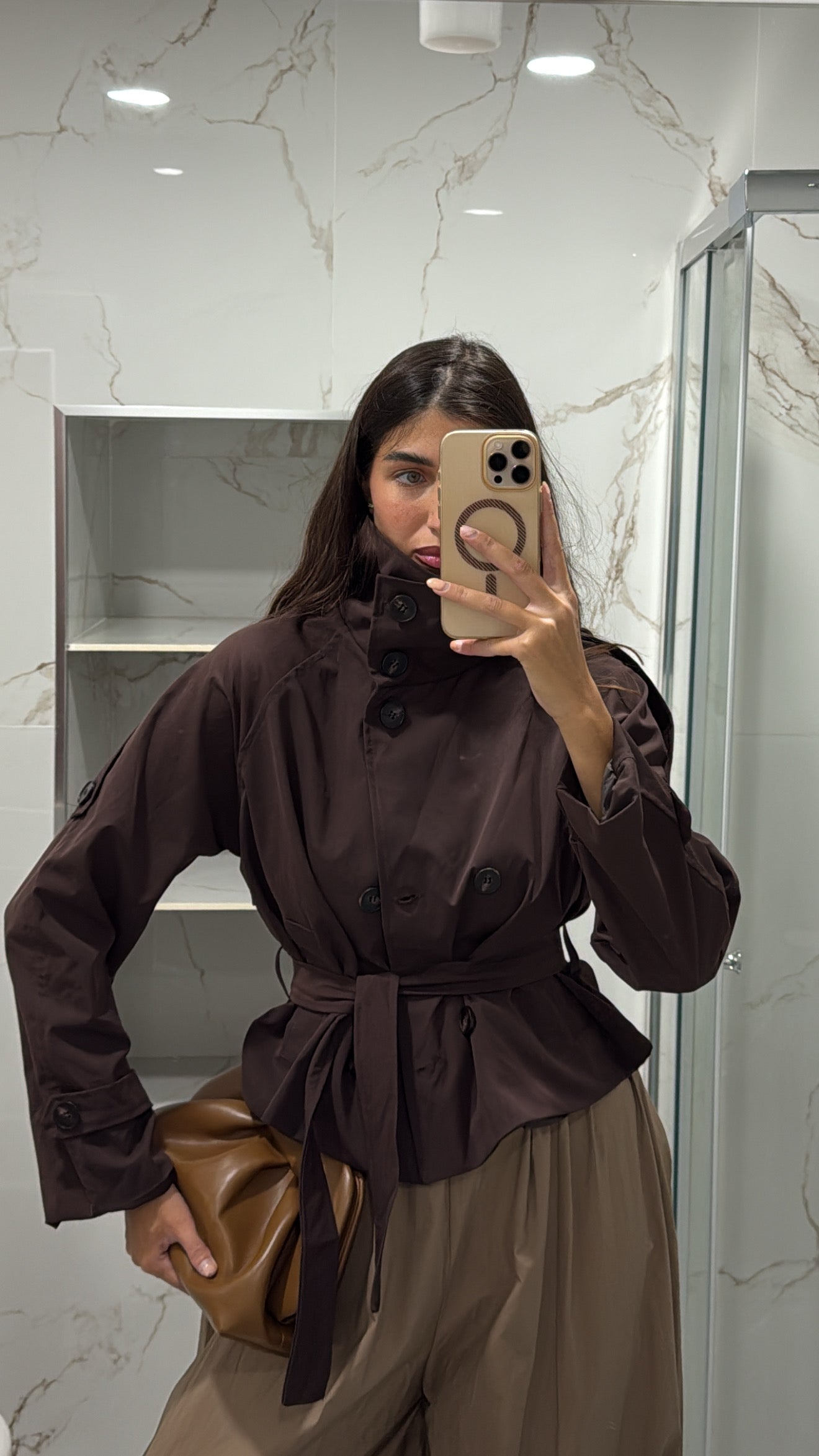 Trench London marrone